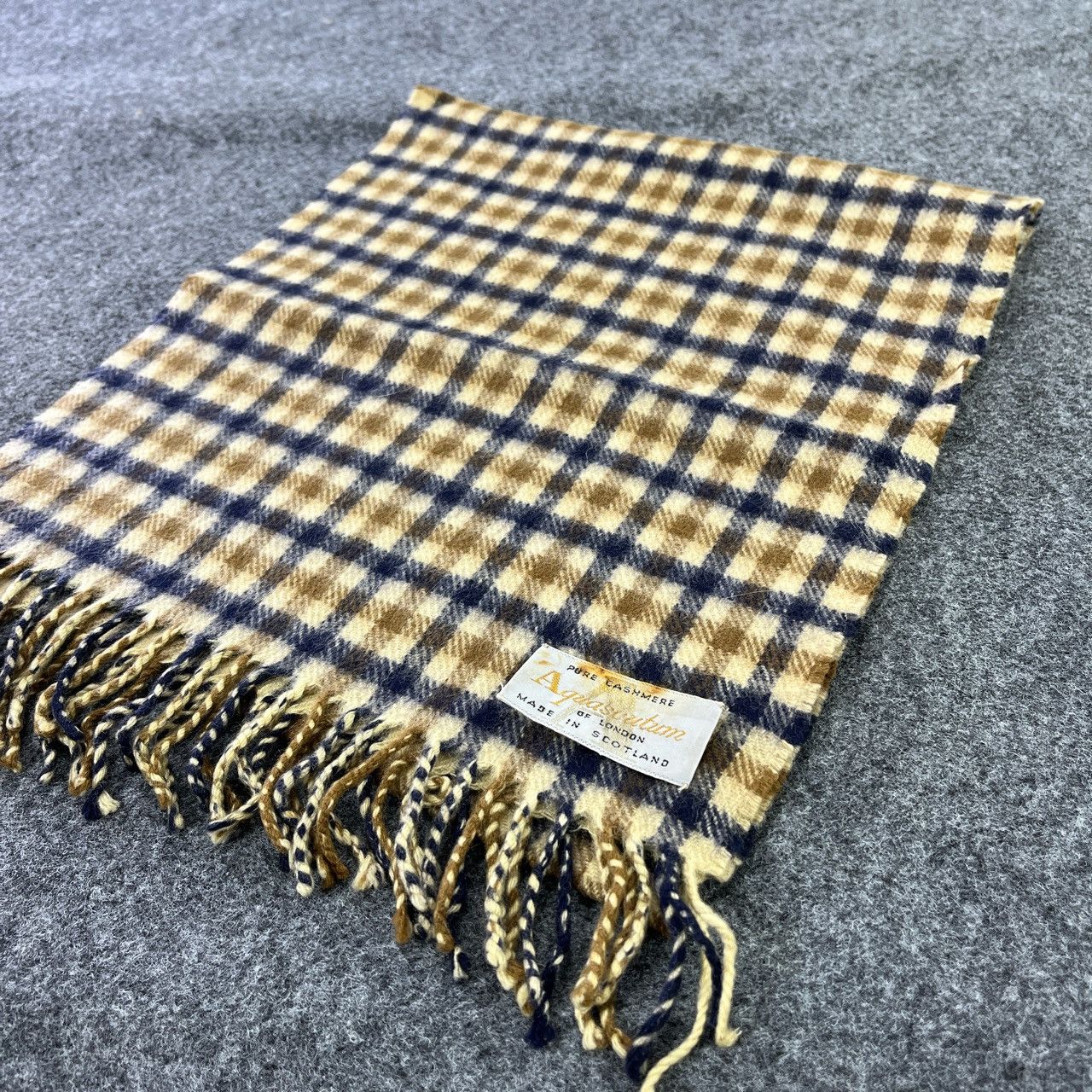 Aquascutum × Vintage Aquascutum Scarf / Muffler / Neckwear T105 Size ONE SIZE - 5 Thumbnail