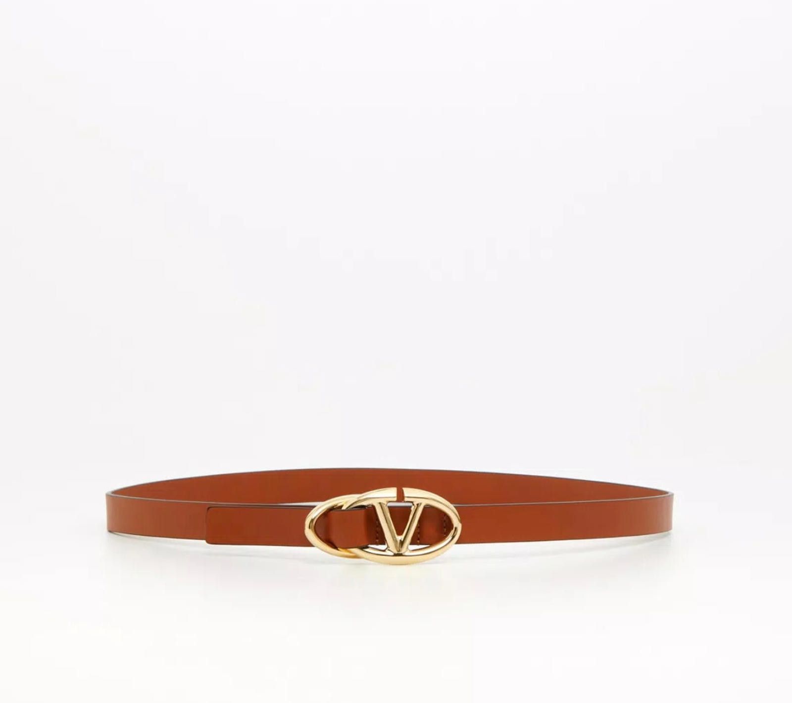 Designer Valentino Vlogo leather belt size M Size ONE SIZE - 1 Thumbnail