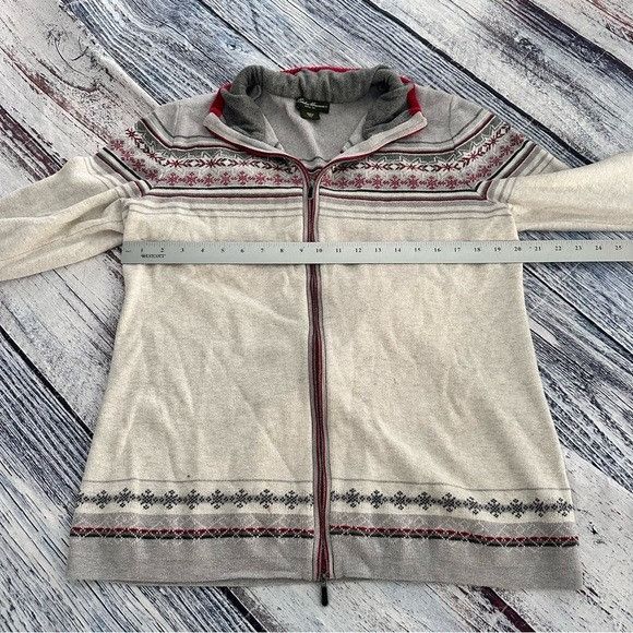 Eddie Bauer Eddie Bauer Gray and Red Zip-Up Sweater Size XL / US 12-14 / IT 48-50 - 8 Thumbnail