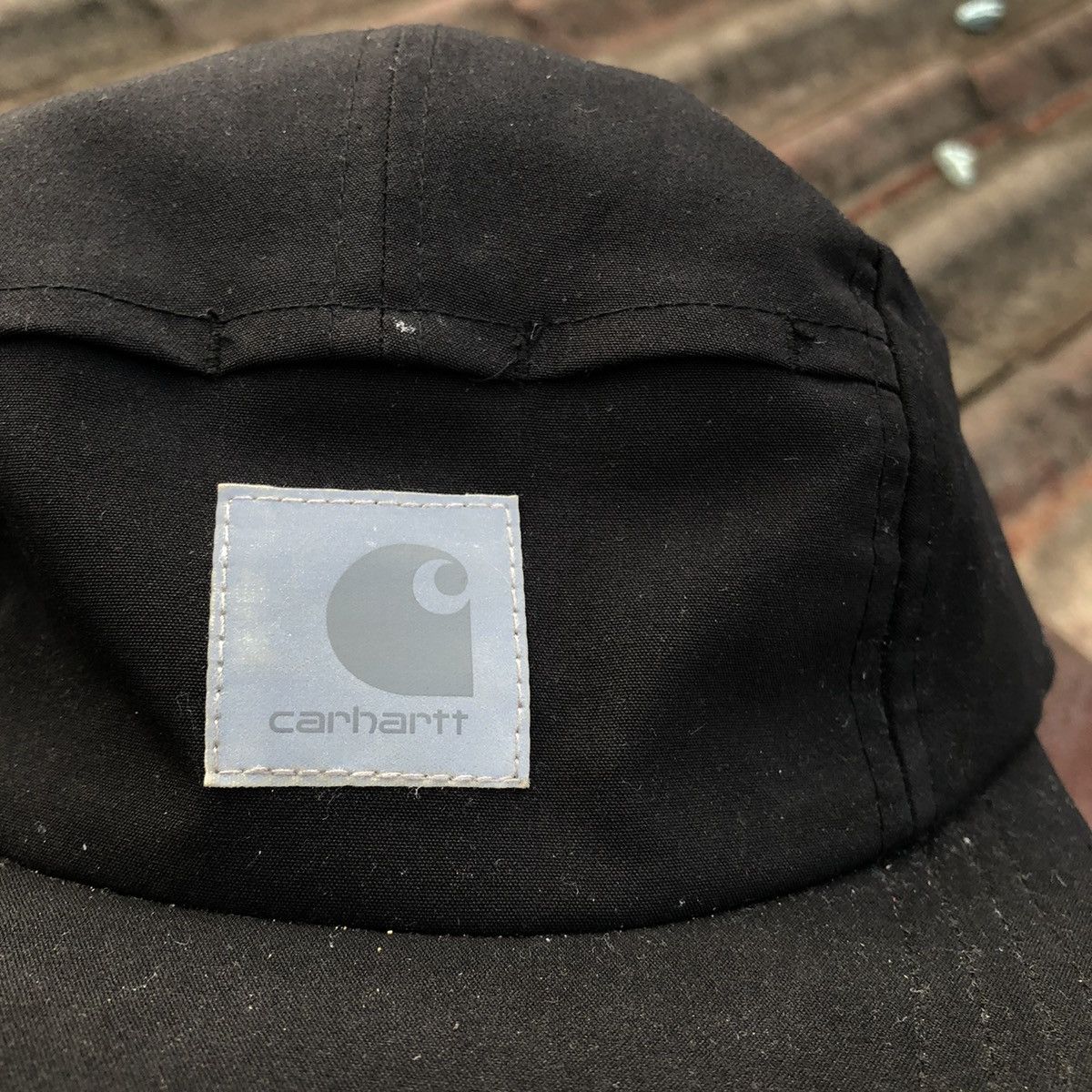 Carhartt Kilda Cap | Carhartt WIP | Black Reflective 5 Panel Hat, Size ONE SIZE - 7 Thumbnail