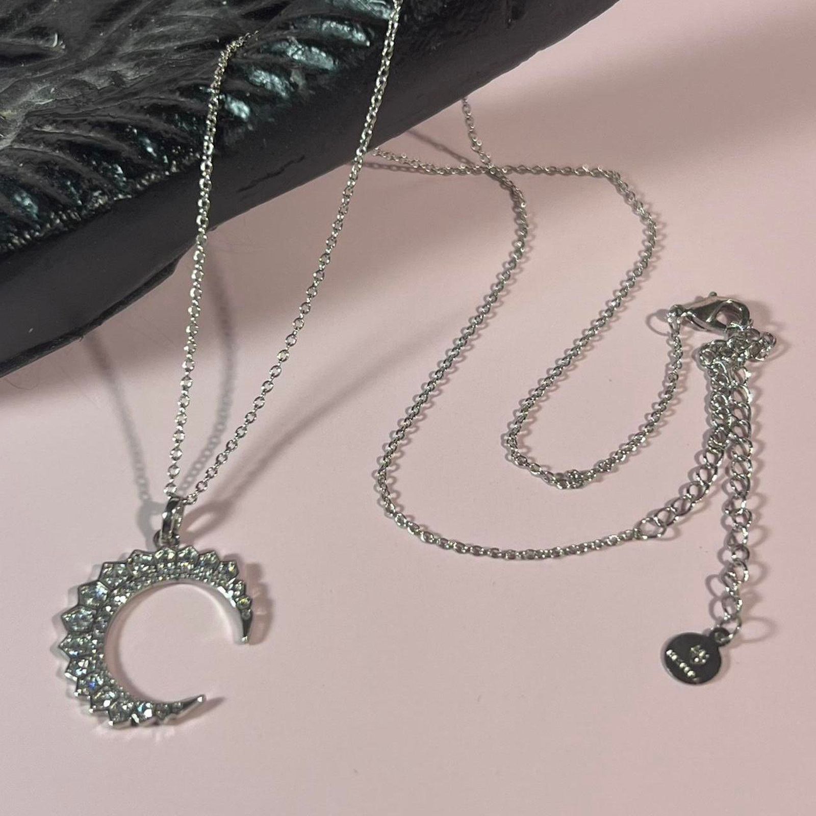 Jewelry Hespera silver moon necklace Size ONE SIZE - 1 Thumbnail