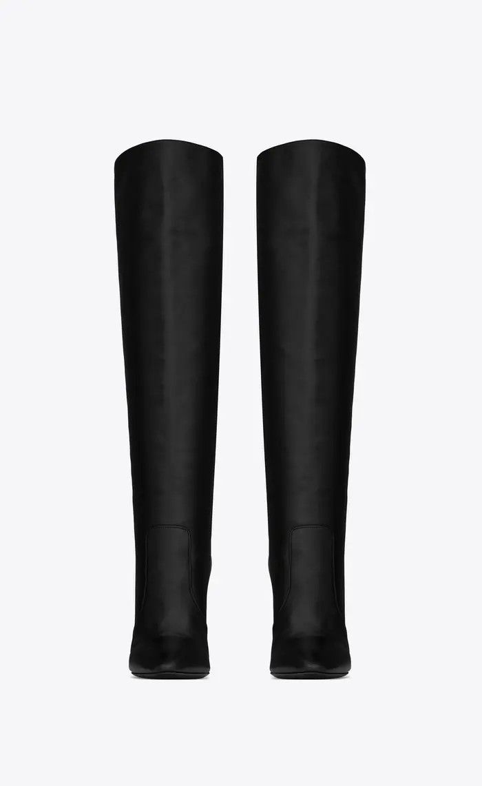 Saint Laurent Paris o1tp1o1224 Harper Boots In Smooth Leather in Black Size US 11 / IT 41 - 4 Thumbnail