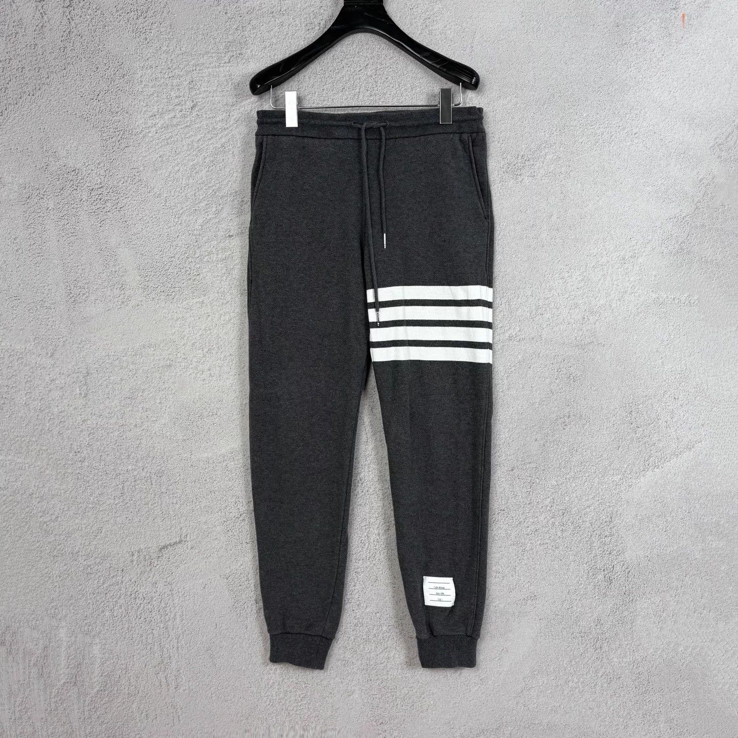 Thom Browne THOM BROWNE 4-bar stripe straight long sweats deep gray Size US 28 / EU 44 - 1 Thumbnail