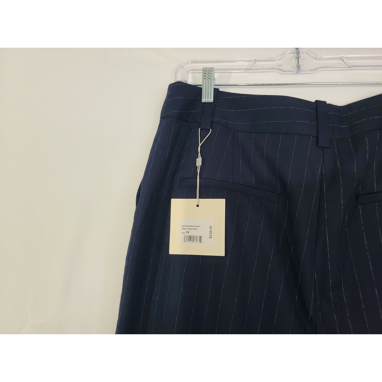 Other New W/Tag Favorite Daughter Designer Navy Pinstripe Pants 14 Size 36" / US 14 / IT 50 - 10 Thumbnail