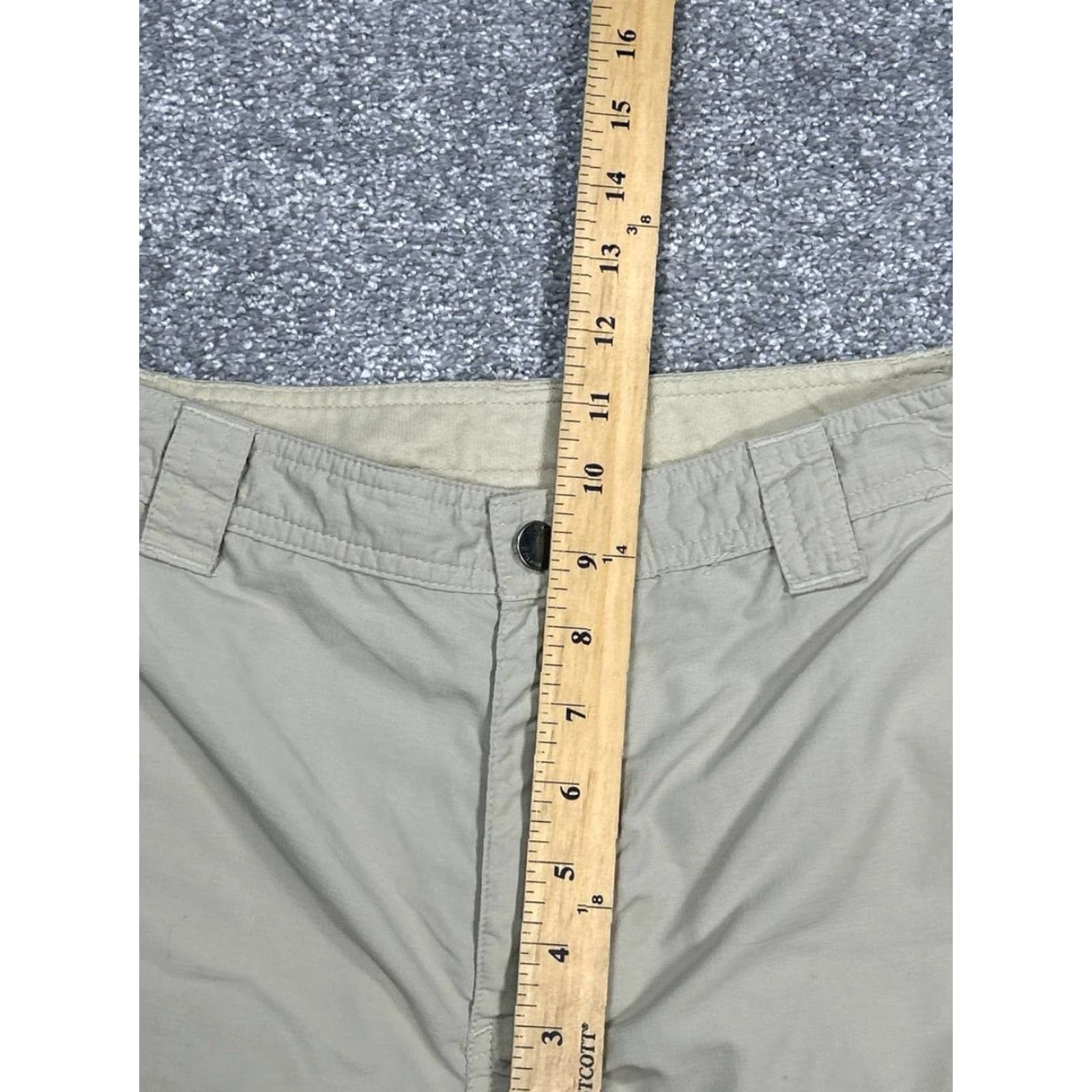 Vintage Columbia Cargo Shorts Mens 32 Beige Nylon Lightweight Ripstop 10" Size US 32 / EU 48 - 7 Thumbnail