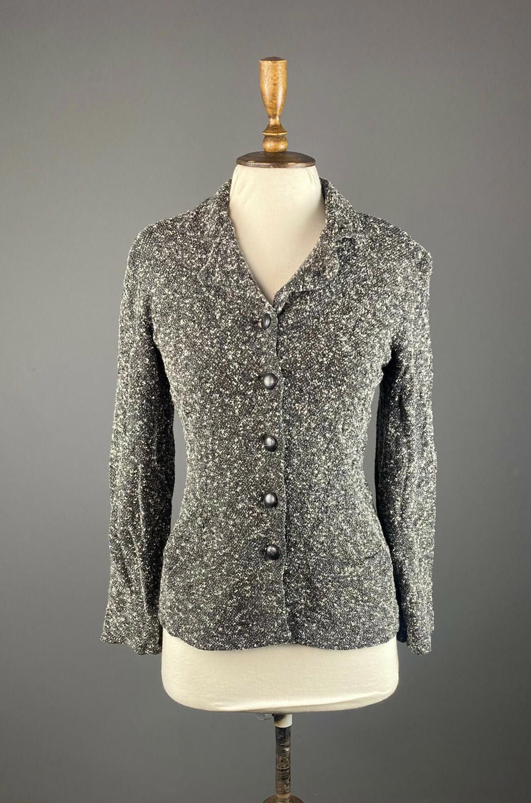 Designer Bitte Kai Rand Gray Wool Button Up Blazer Jacket Size 46 Size M / US 6-8 / IT 42-44 - 1 Thumbnail
