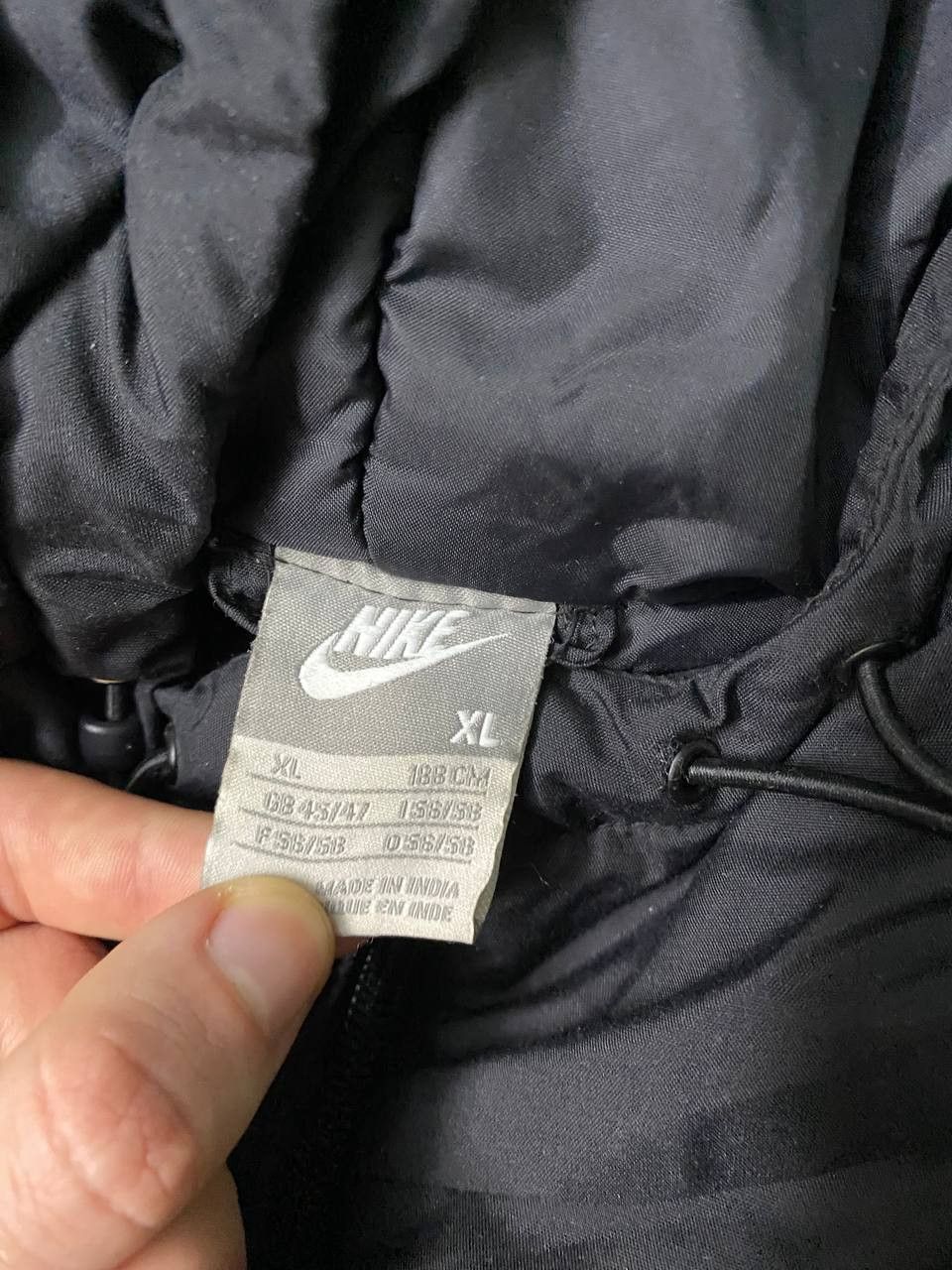 Nike × Vintage Vintage Nike Puffer 90's Jacket Black Size XL Size US XL / EU 56 / 4 - 9 Thumbnail