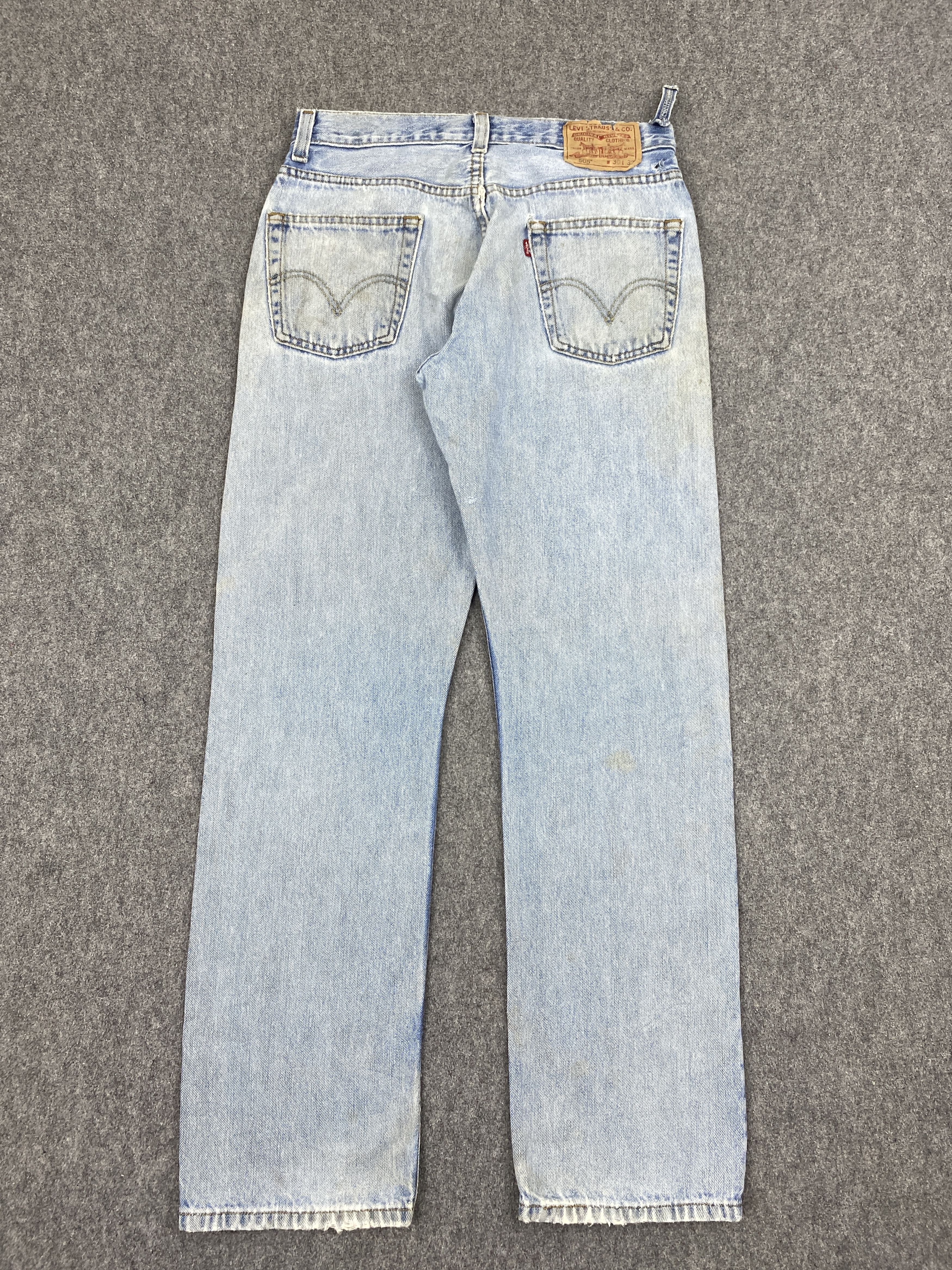 Levi's Vintage Levis 505 Light Washed Jeans DP2829 Size US 30 / EU 46 - 3 Thumbnail