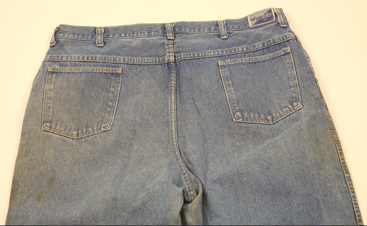 Vintage × Wrangler Vintage 80s 90s Wrangler Pleated Tapered Leg Denim Jeans USA Size US 38 / EU 54 - 11 Thumbnail