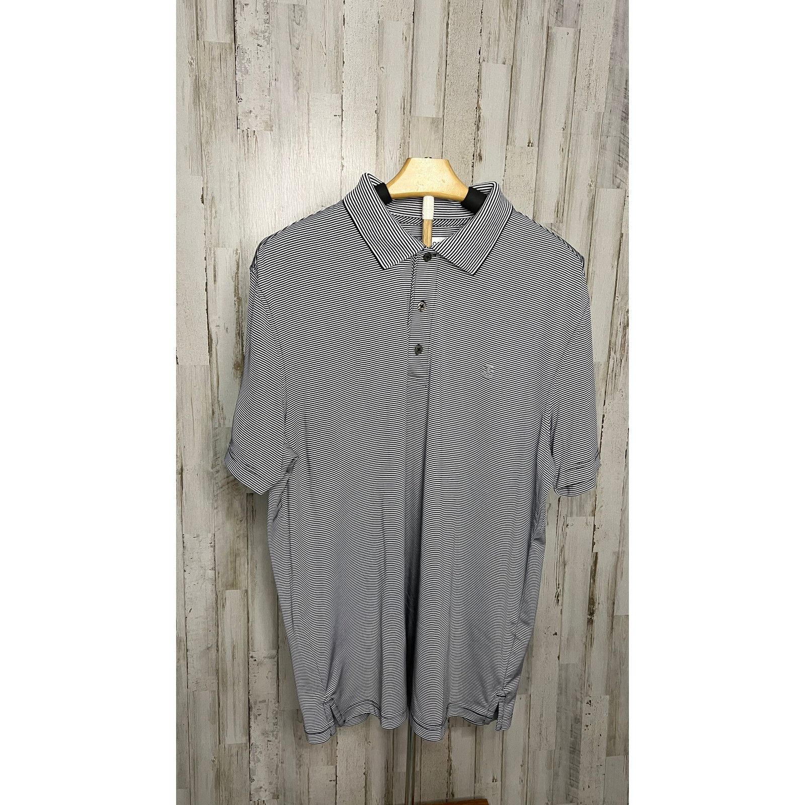 Izod IZOD Men's XL Striped Golf Polo Shirt Short Sleeve Casual Size US XL / EU 56 / 4 - 1 Thumbnail