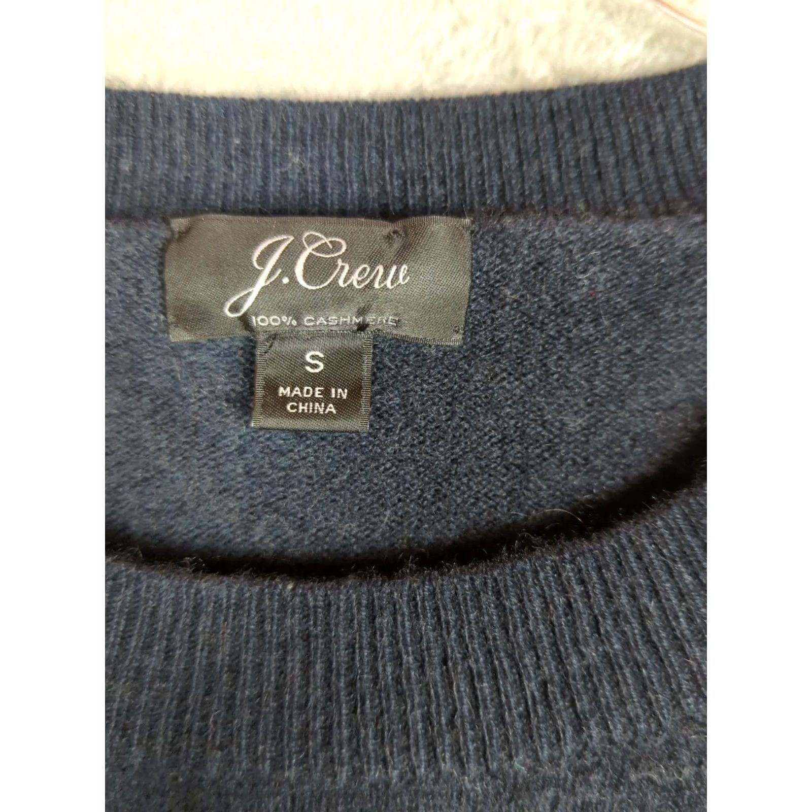 J.Crew J.CREW Women S Blue White Striped 100% Cashmere Sweater Pullover nautical Size S / US 4 / IT 40 - 2 Thumbnail