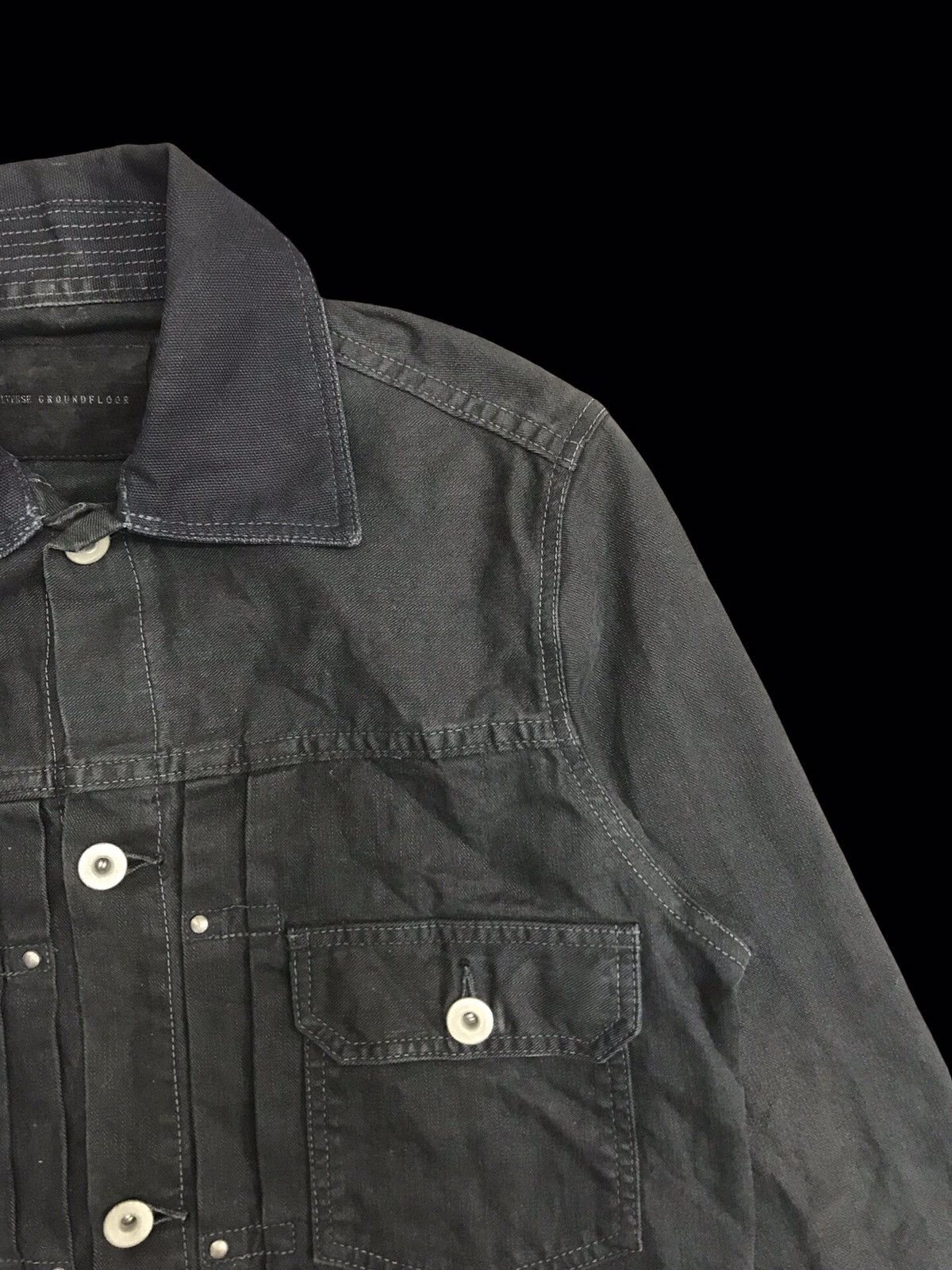 Japanese Brand 💥BIKER💥UNISEX NANO UNIVERSE JAPAN TRUCKER BIKER DENIM F220 Size US XS / EU 42 / 0 - 4 Thumbnail