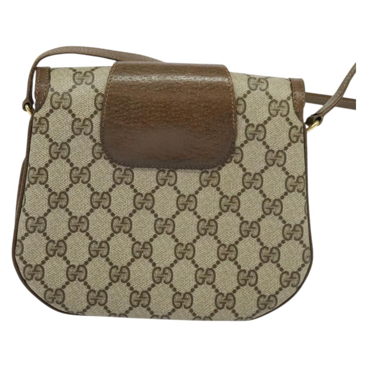 Gucci GUCCI GG Supreme Shoulder Bag Pvc Beige Gold Size ONE SIZE - 3 Thumbnail