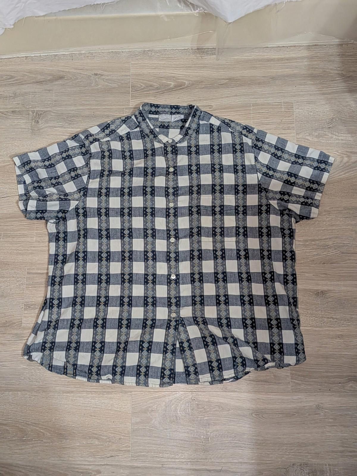 Blair VTG 90s Blair Men's Bohemian 100% Cotton Button Up Shirt 3XL Size US XXL / EU 58 / 5 - 9 Thumbnail