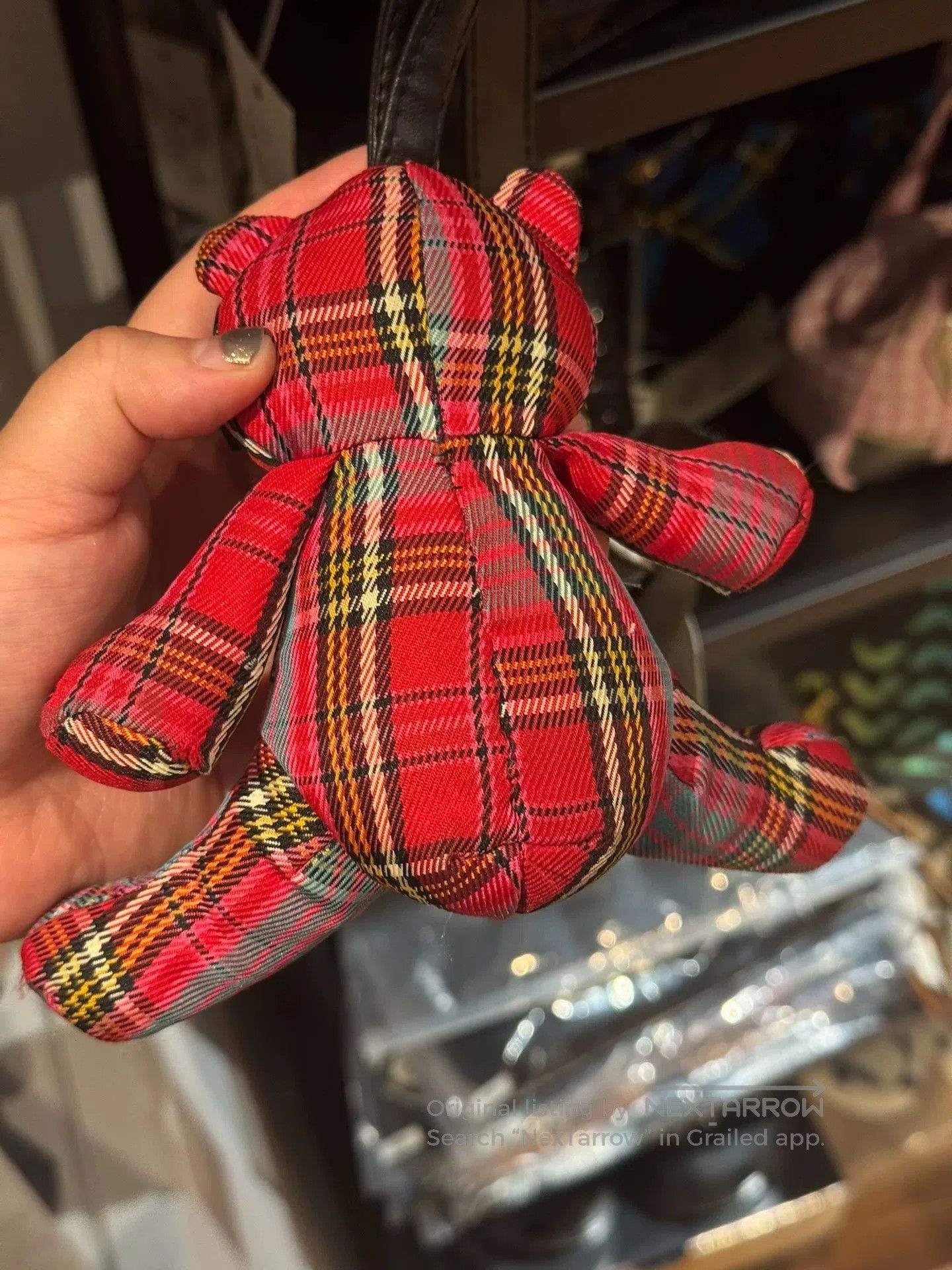 Vivienne Westwood vivienne westwood bear keychain red blue plaid. Size ONE SIZE - 6 Thumbnail
