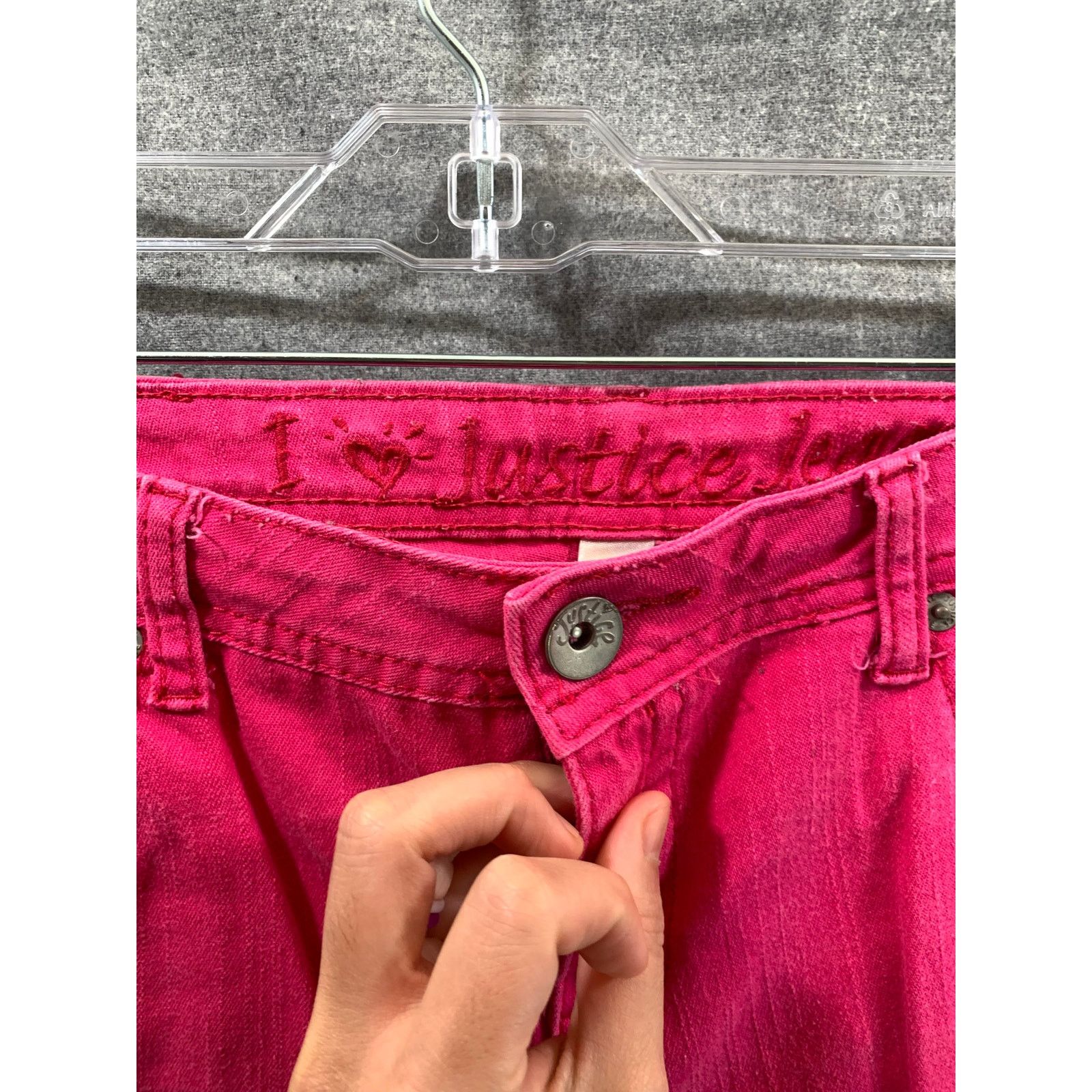 Other Justice Premium Jeans Women Size 16.5 Pink Jeans Size 38" / US 16 / IT 52 - 5 Thumbnail