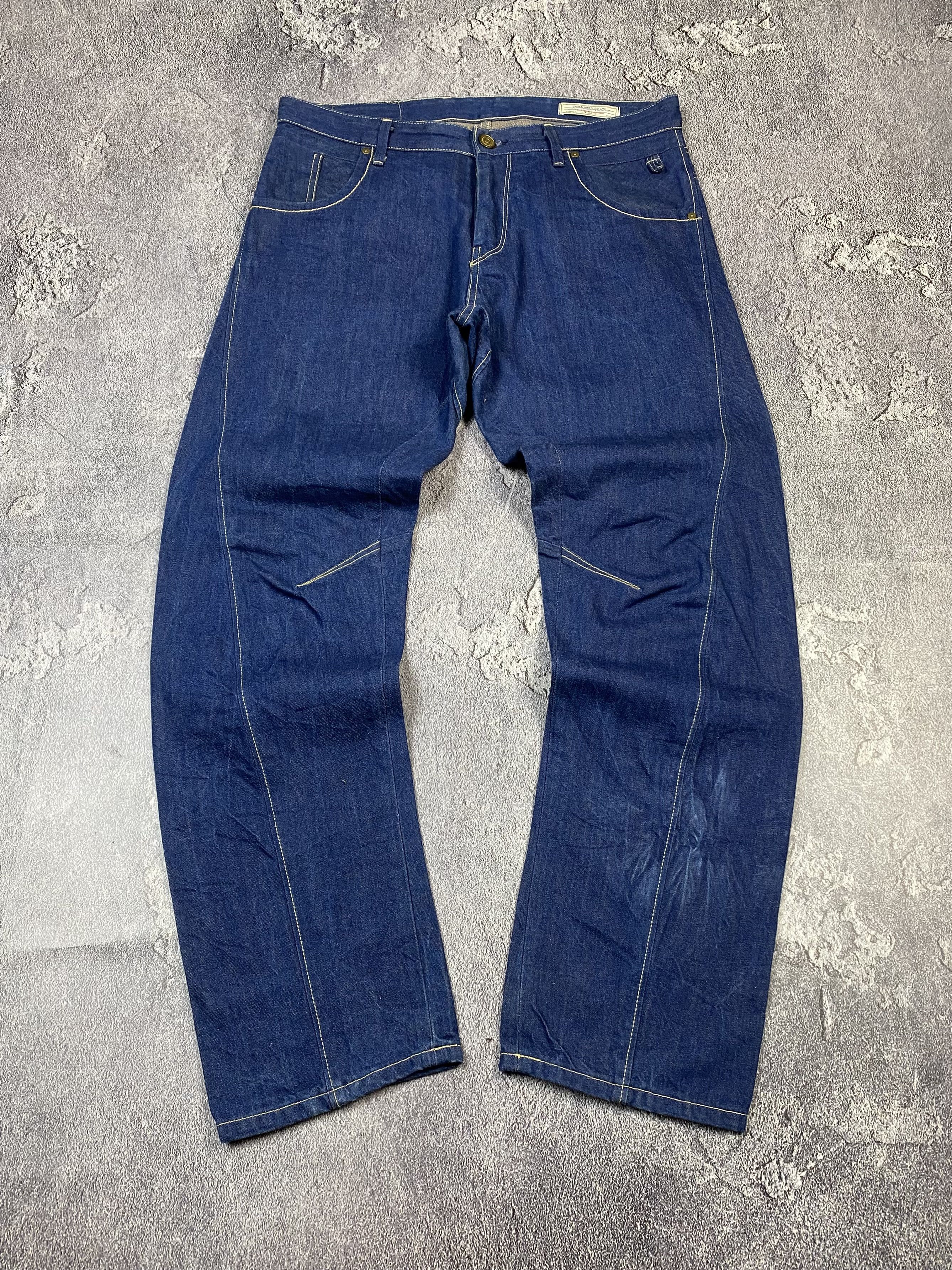 If Six Was Nine Y2K Engineered Raw Blue Japan Style Jeans Size US 34 / EU 50 - 2 Thumbnail