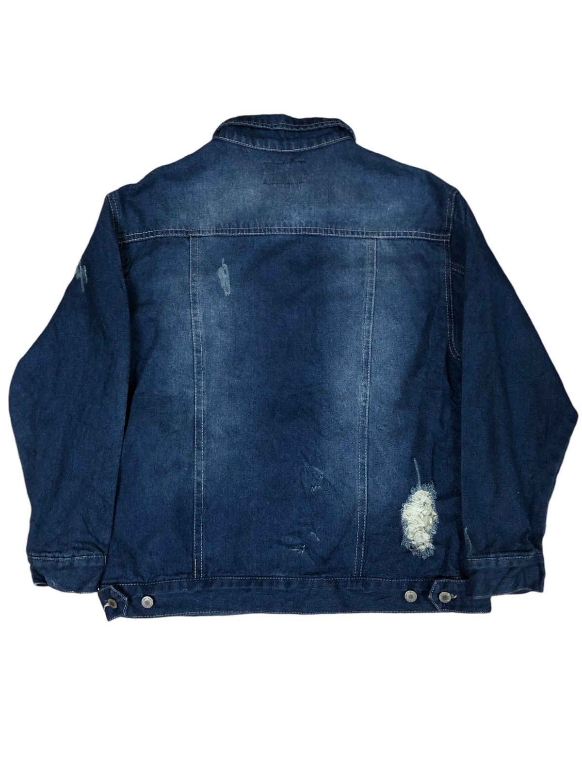 If Six Was Nine × Japanese Brand Virgirl Distressed Denim Jacket Size US M / EU 48-50 / 2 - 2 Thumbnail