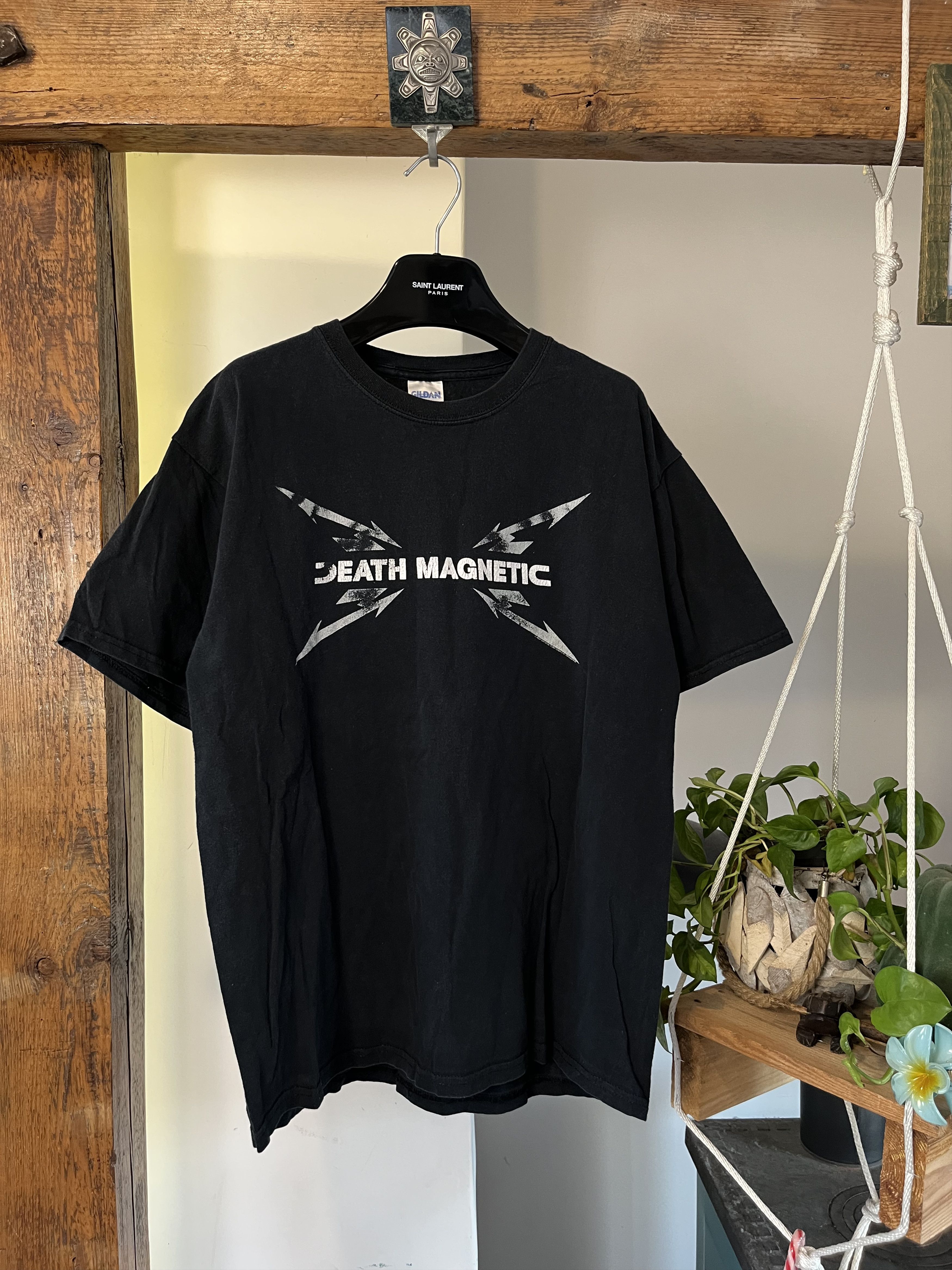 Metallica × Vintage Vintage y2k 2008 Metallica Death Magnetic Germany Size US L / EU 52-54 / 3 - 2 Thumbnail