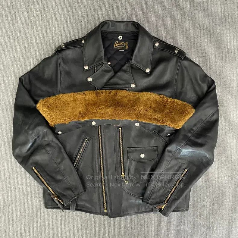 Buco Buco J24 cable-stayed locomotive leather jacket Size US S / EU 44-46 / 1 - 9 Thumbnail
