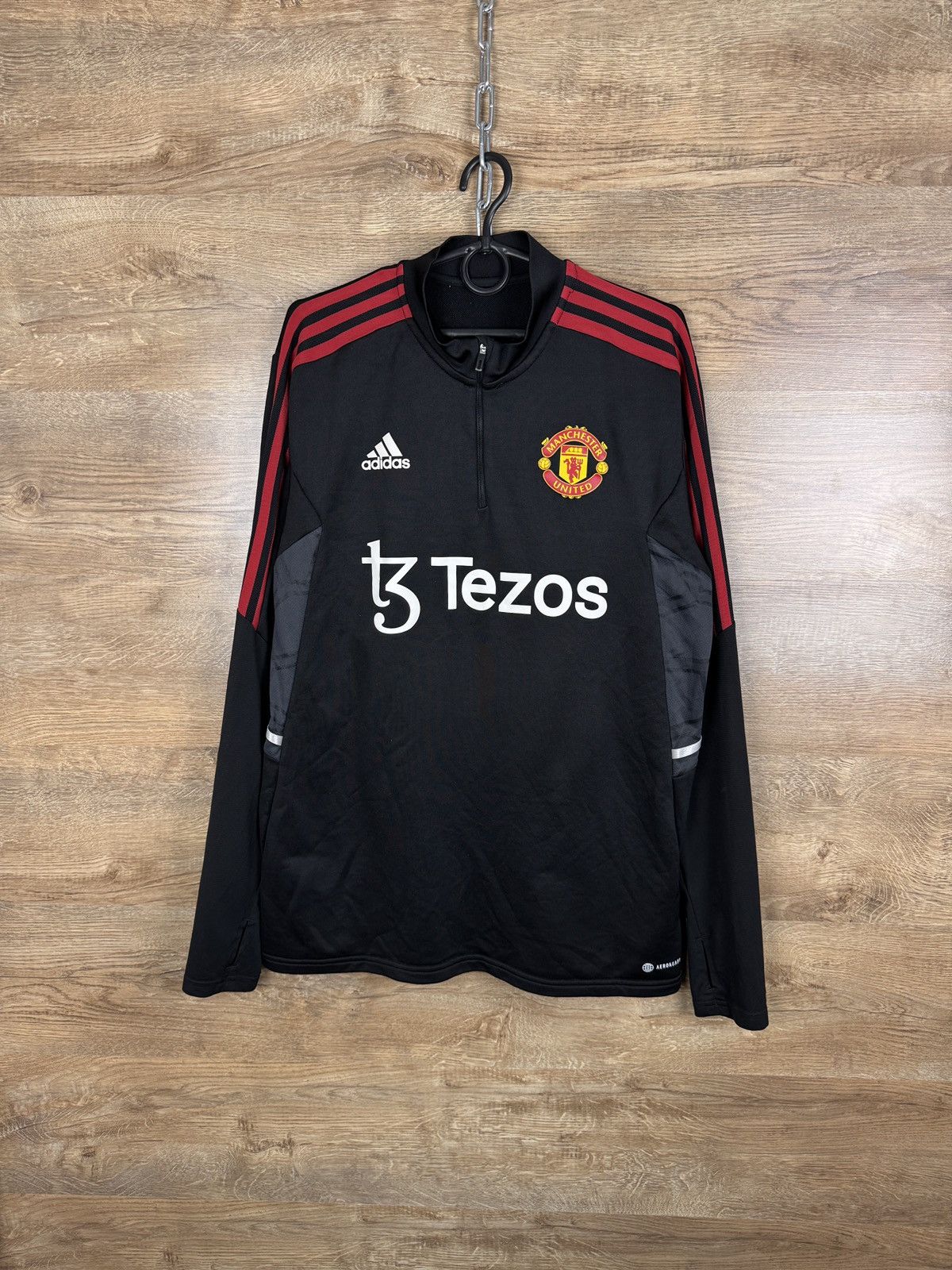 Adidas Mens Vintage Adidas Manchester United sweatshirt jersey tee Size US L / EU 52-54 / 3 - 1 Thumbnail