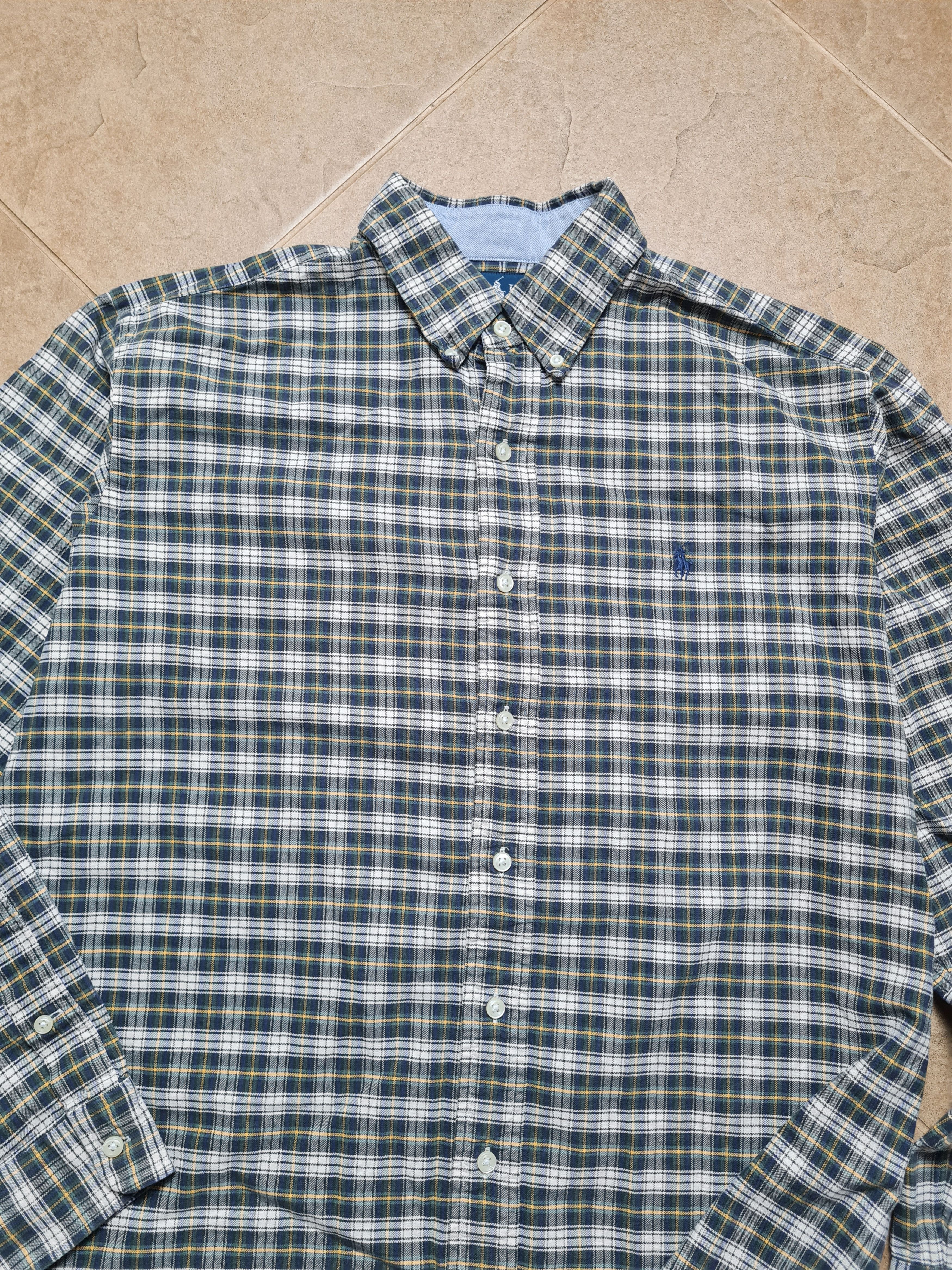 Polo Ralph Lauren Ralph Lauren Green Tartan Button Down Custom Fit Vintage L Size US L / EU 52-54 / 3 - 5 Thumbnail