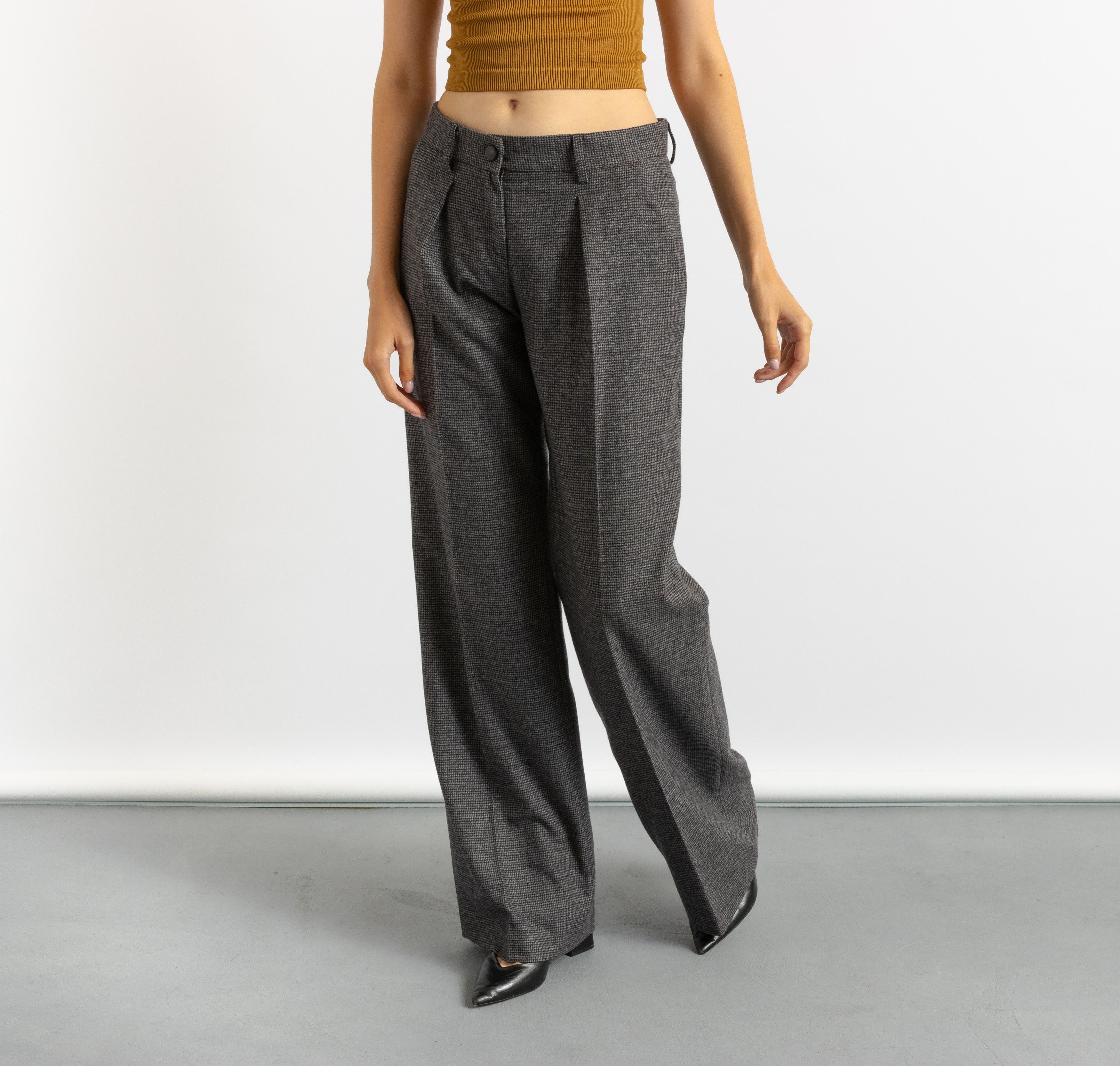 Vintage Dimension Wool High Waisted Woman Pants 8708 Size 28" / US 6 / IT 42 - 1 Thumbnail
