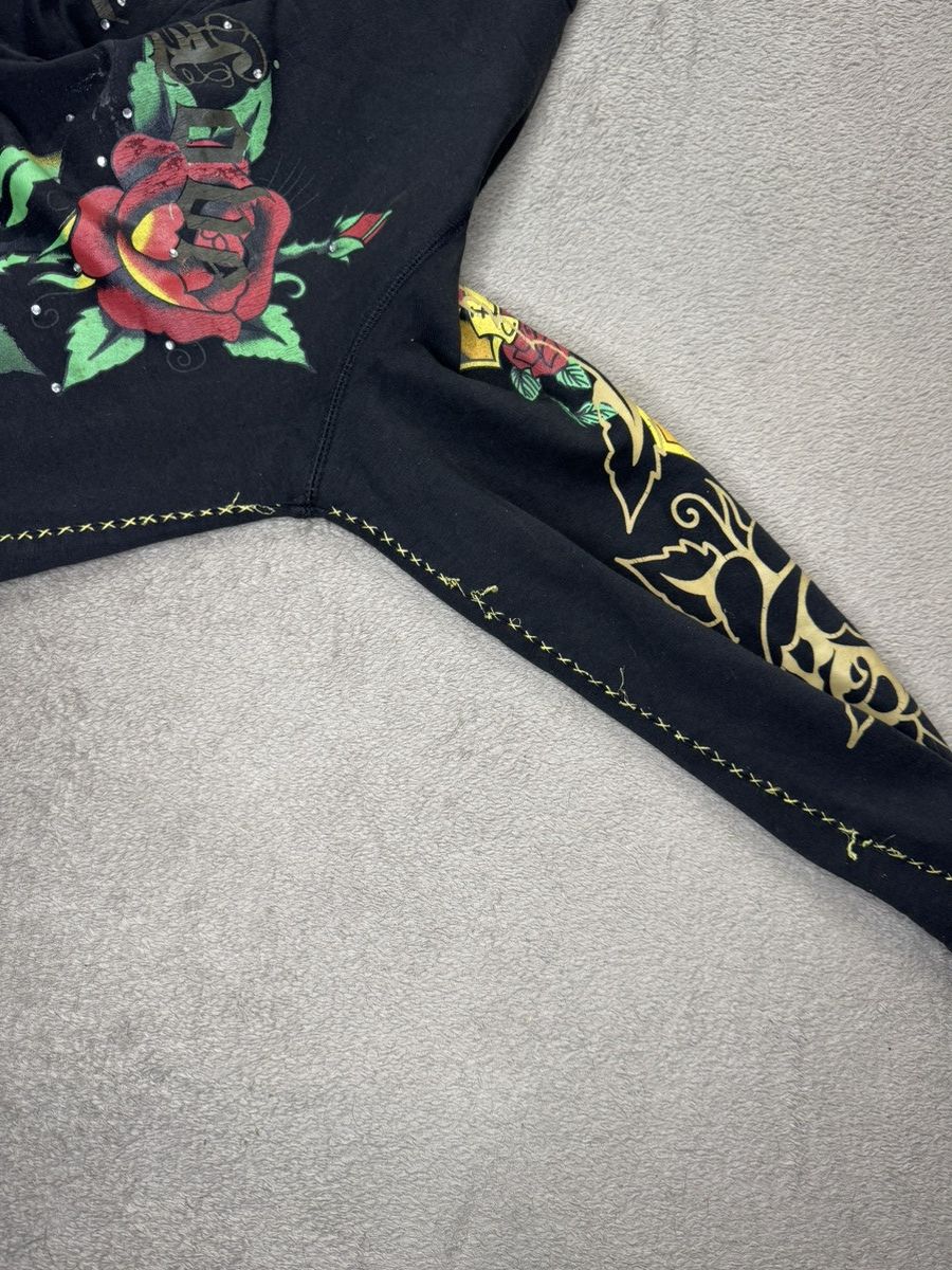 Japanese Brand Lobe Y2K Faded Rhinestone Hoodie Hysteric Glamour LGB style Size US S / EU 44-46 / 1 - 7 Thumbnail