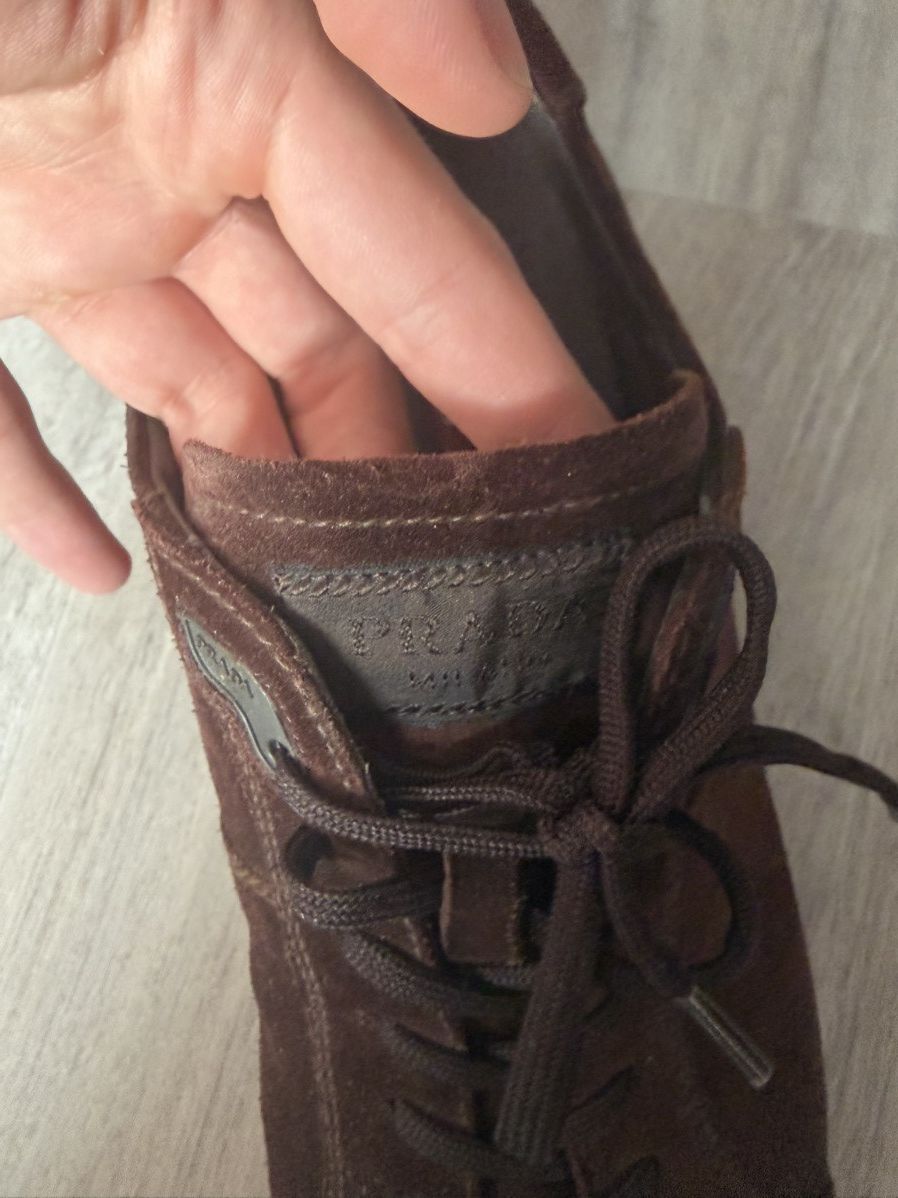 Prada Prada Suede Low Top Sneaker Size US 9.5 / EU 42-43 - 5 Thumbnail