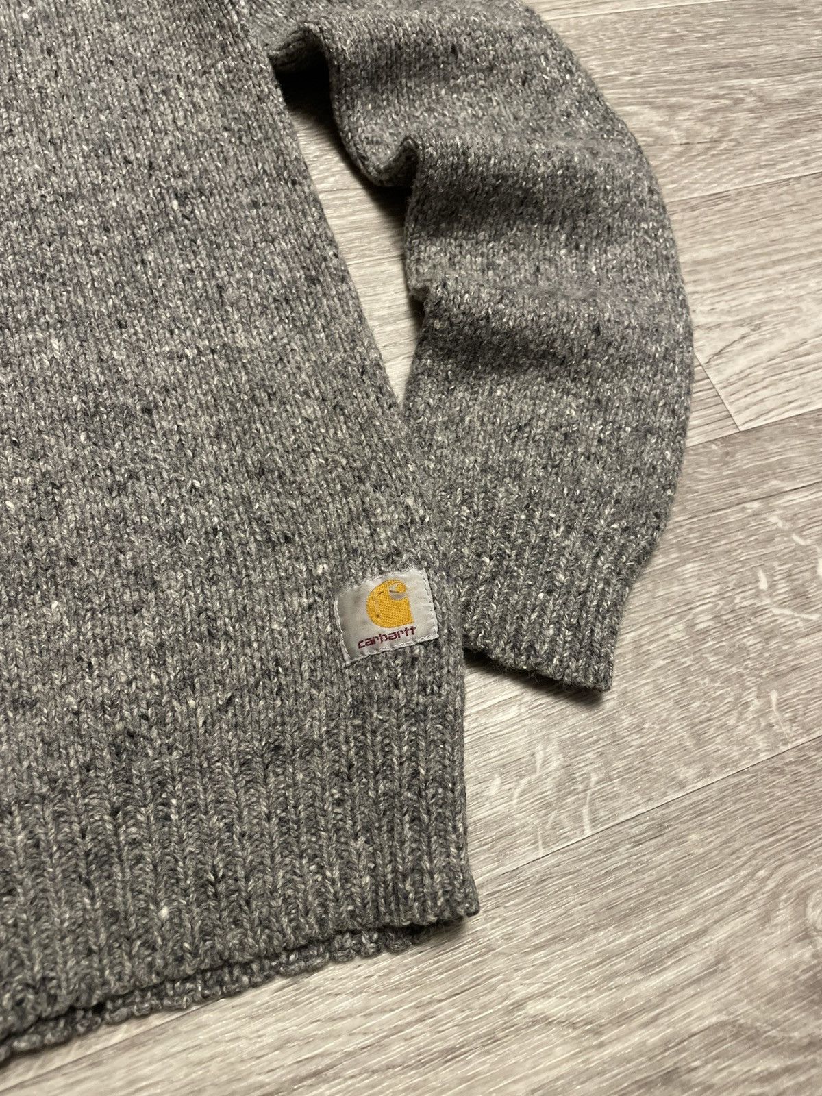 Carhartt Vintage Carhartt Gray Wool Knit Anglistic Sweater Size US S / EU 44-46 / 1 - 6 Thumbnail