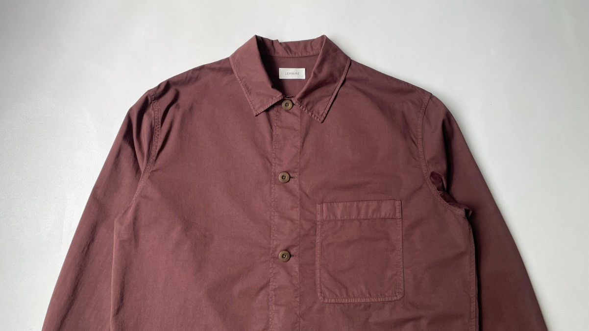 Lemaire Wine Cotton ‘Pyjama’ Over Shirt Size US L / EU 52-54 / 3 - 2 Thumbnail