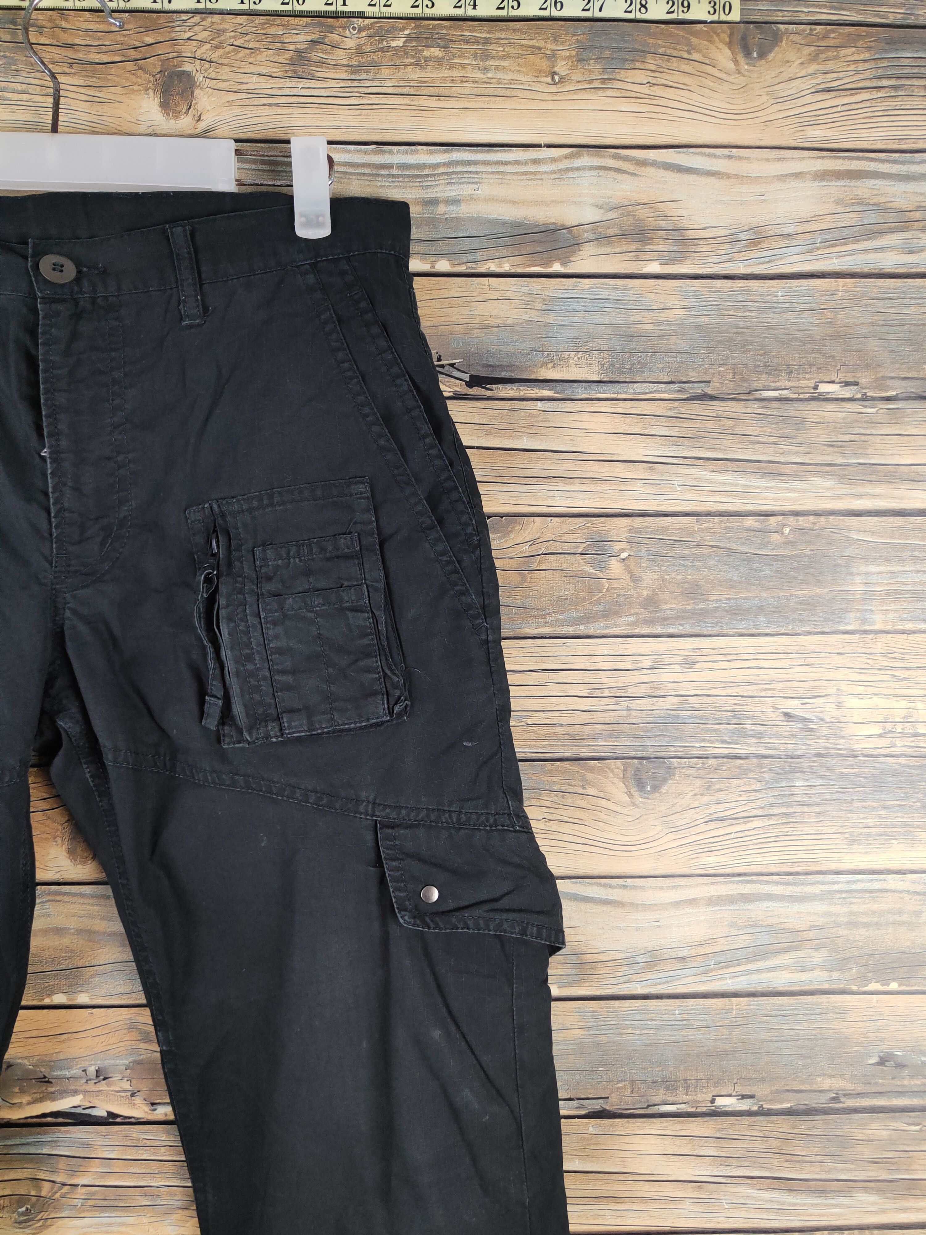 PPFM DL PPFM Black Multipocket Cargo Pants #2434 Size US 30 / EU 46 - 6 Thumbnail