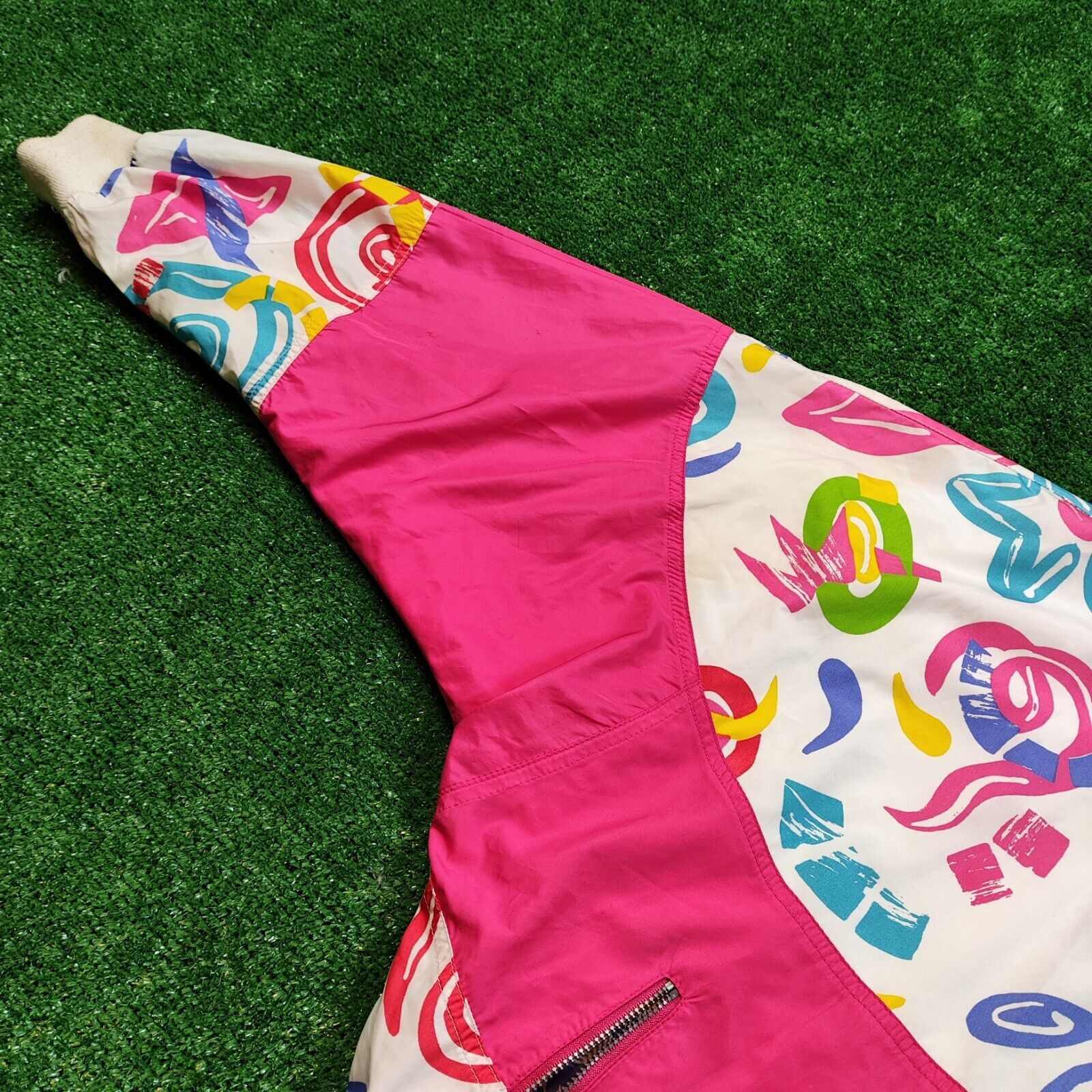 Nike VTG Nike Jacket Womens Small Full Zip Windbreaker Floral Size S / US 4 / IT 40 - 4 Thumbnail