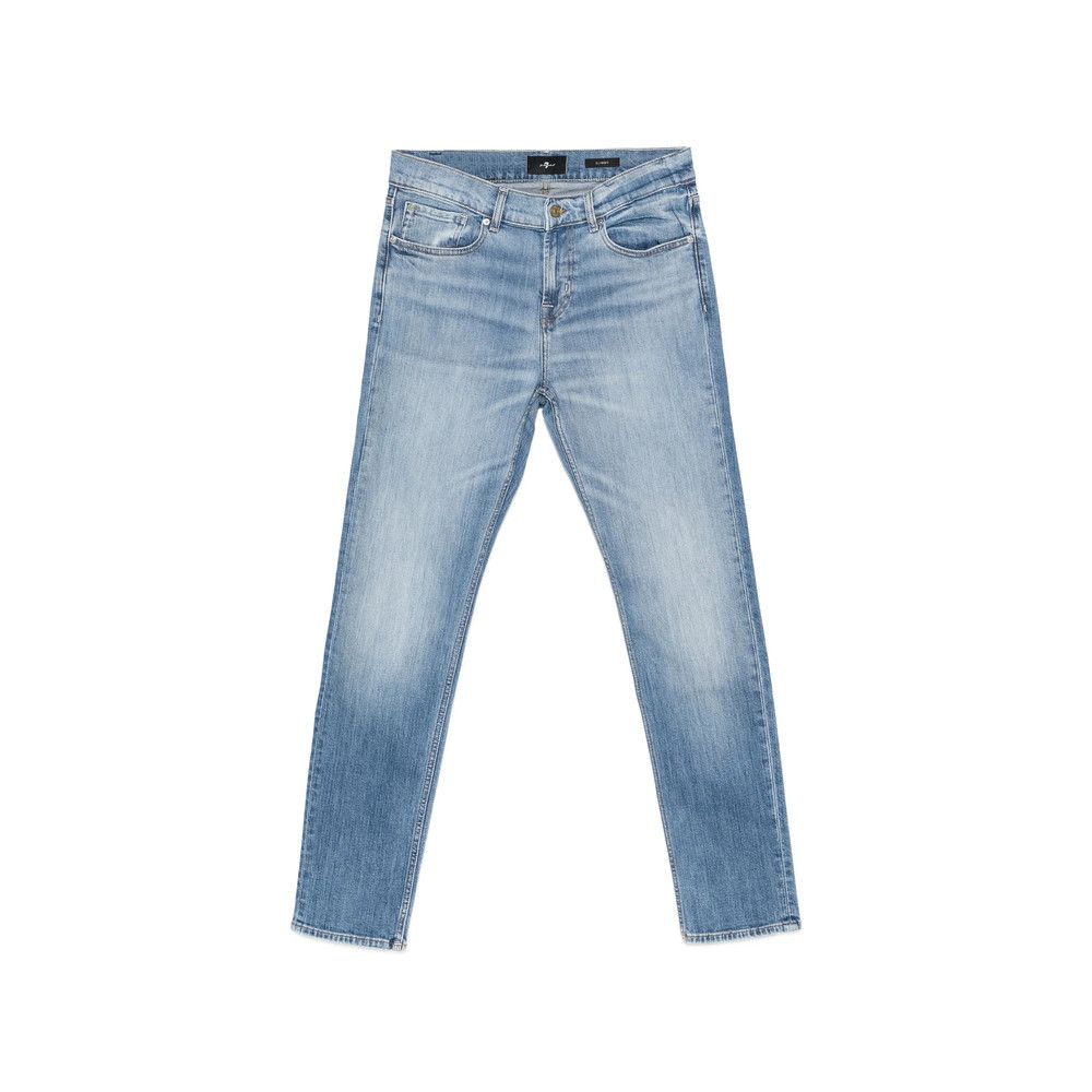 7 For All Mankind 7 For All Mankind BLUE Denim - Slim-Fit Jeans Size US 33 - 1 Thumbnail