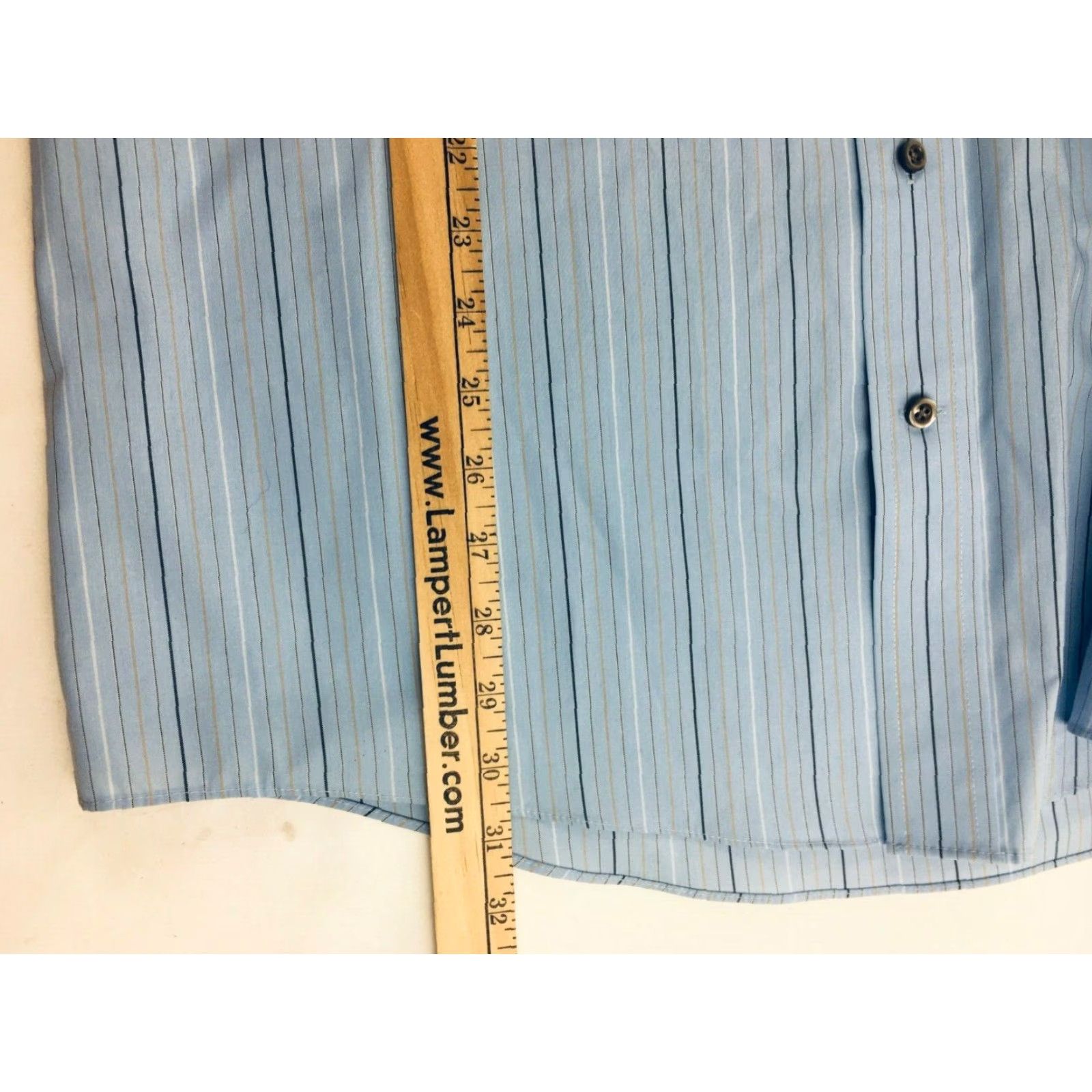 Stafford Stafford Essentials Shirt Men Size 34/35 Fitted Button Up Long Sleeve Stripes Size US S / EU 44-46 / 1 - 5 Thumbnail