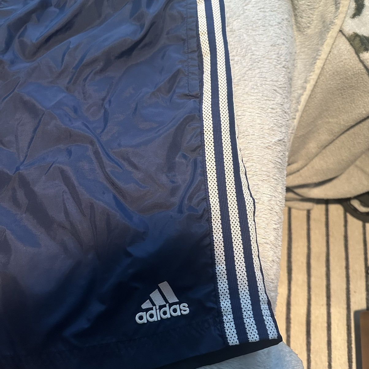 Adidas × Vintage VTG adidas Nylon and Knit Shorts Size US 38 / EU 54 - 2 Thumbnail