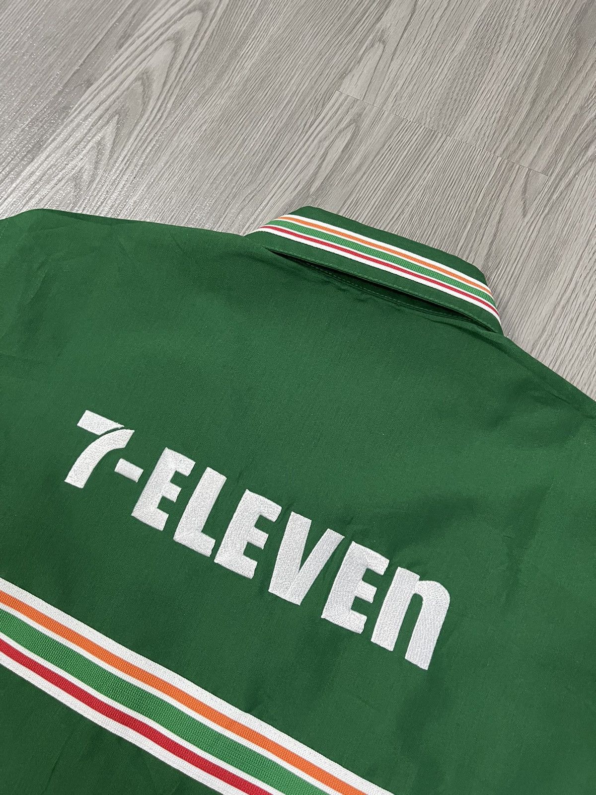 Japanese Brand × Uniform Wares Japan 7 eleven zip up work shirt Size US M / EU 48-50 / 2 - 3 Thumbnail