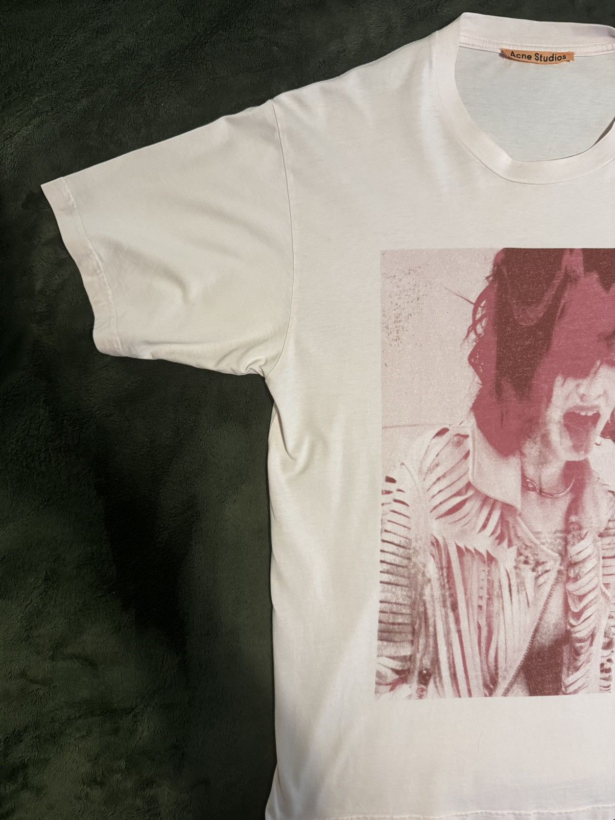 Acne Studios Acne Studios, Pink Graphic Tee Size US S / EU 44-46 / 1 - 6 Thumbnail