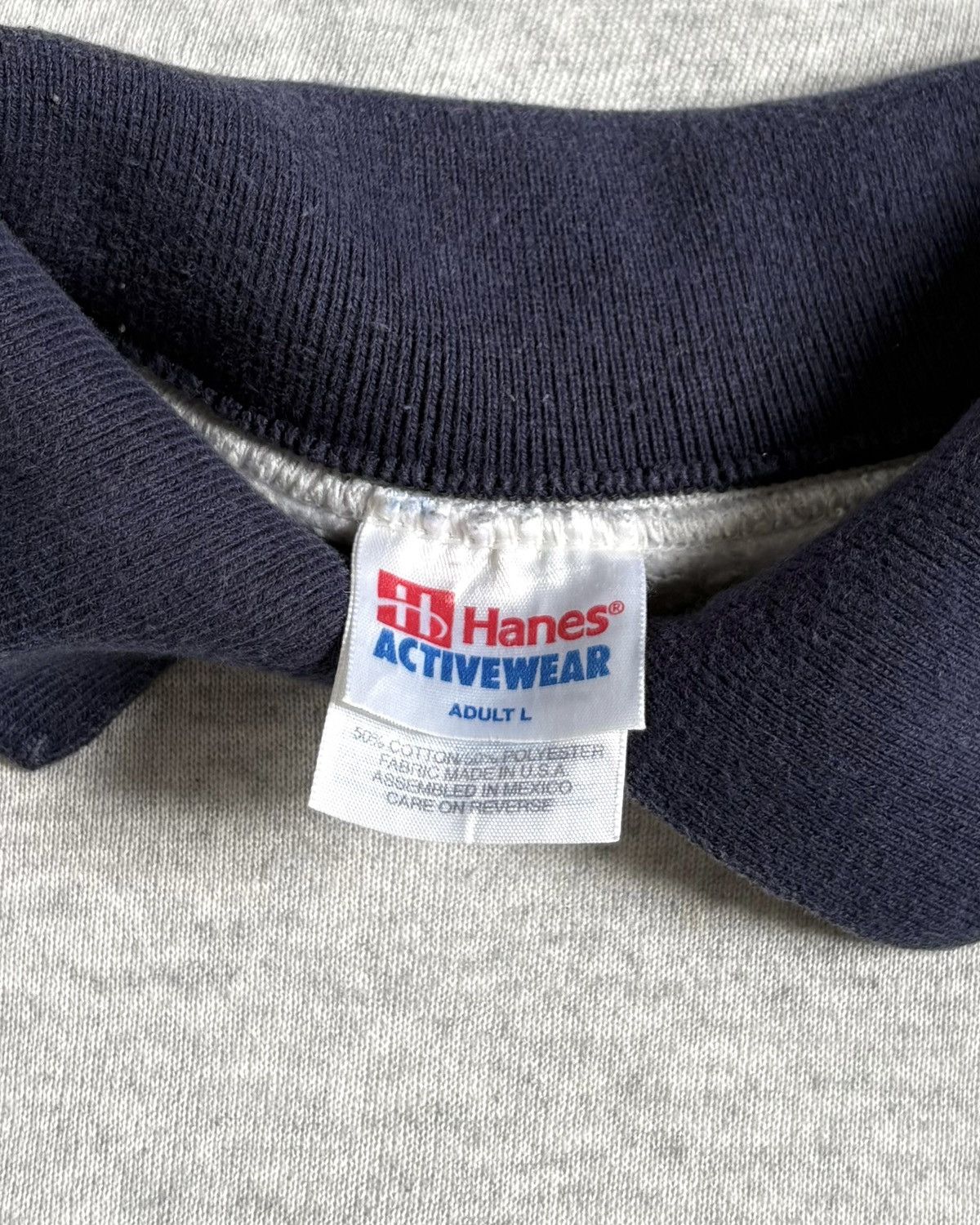 Vintage 1990s Ash Grey Bundle Collared Sweatshirt Size US L / EU 52-54 / 3 - 9 Thumbnail
