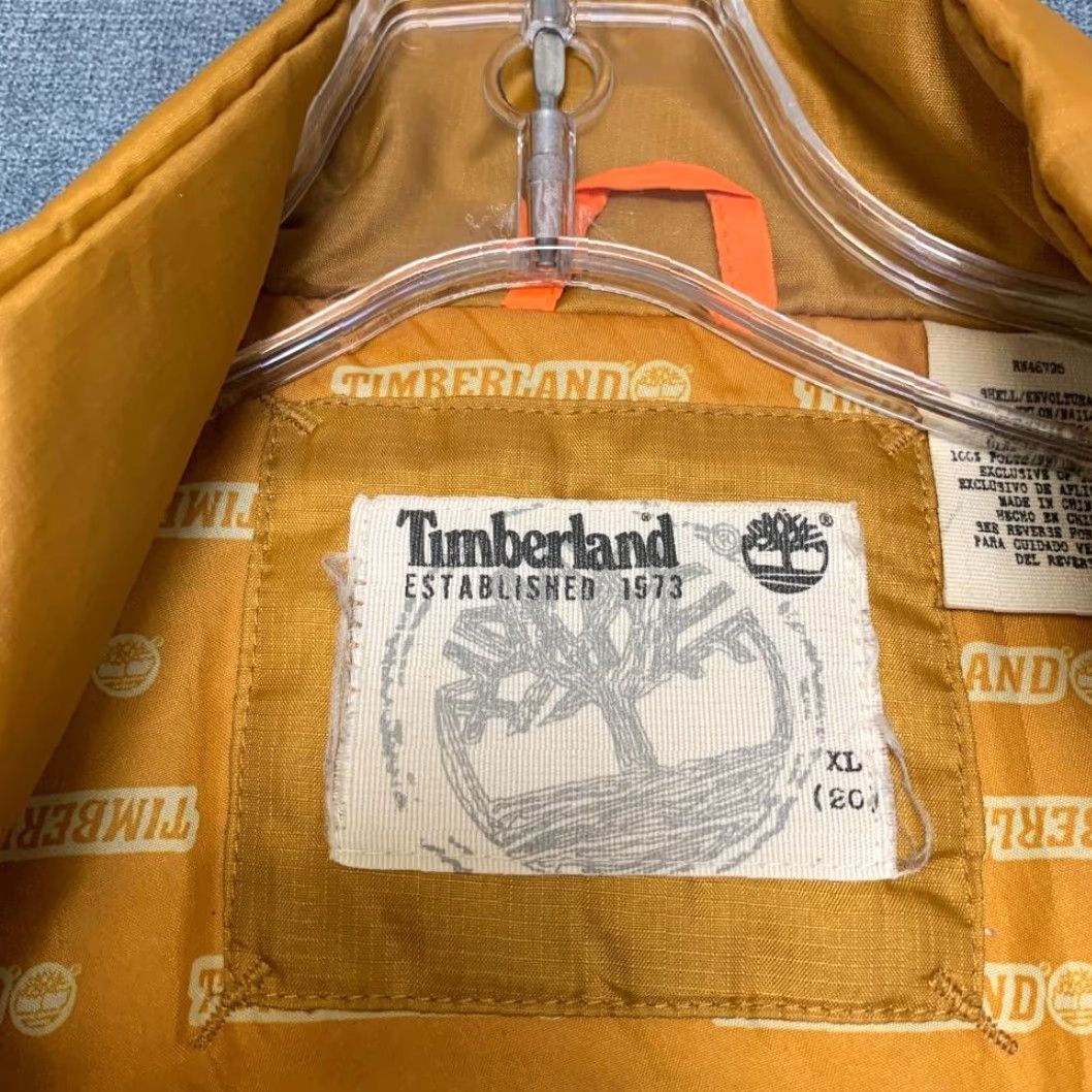Timberland Timberland Puffer Jacket Mens XL Yellow Nylon Quilted Insulated Outdoor Jacket Size US XL / EU 56 / 4 - 7 Thumbnail