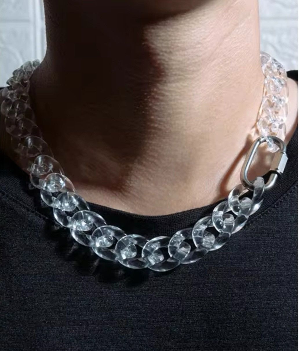 Clear Cuban Link Chain Grailed