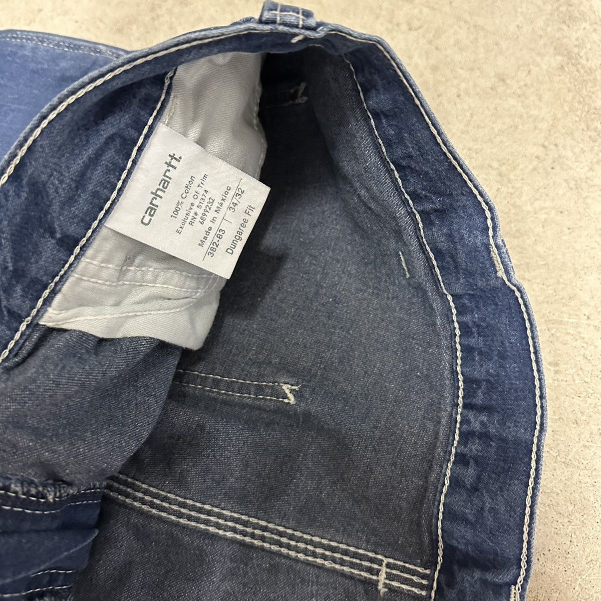 Carhartt × Carhartt Wip × Vintage Vintage Carhartt Denim Carpenter Pants Size US 34 / EU 50 - 7 Thumbnail