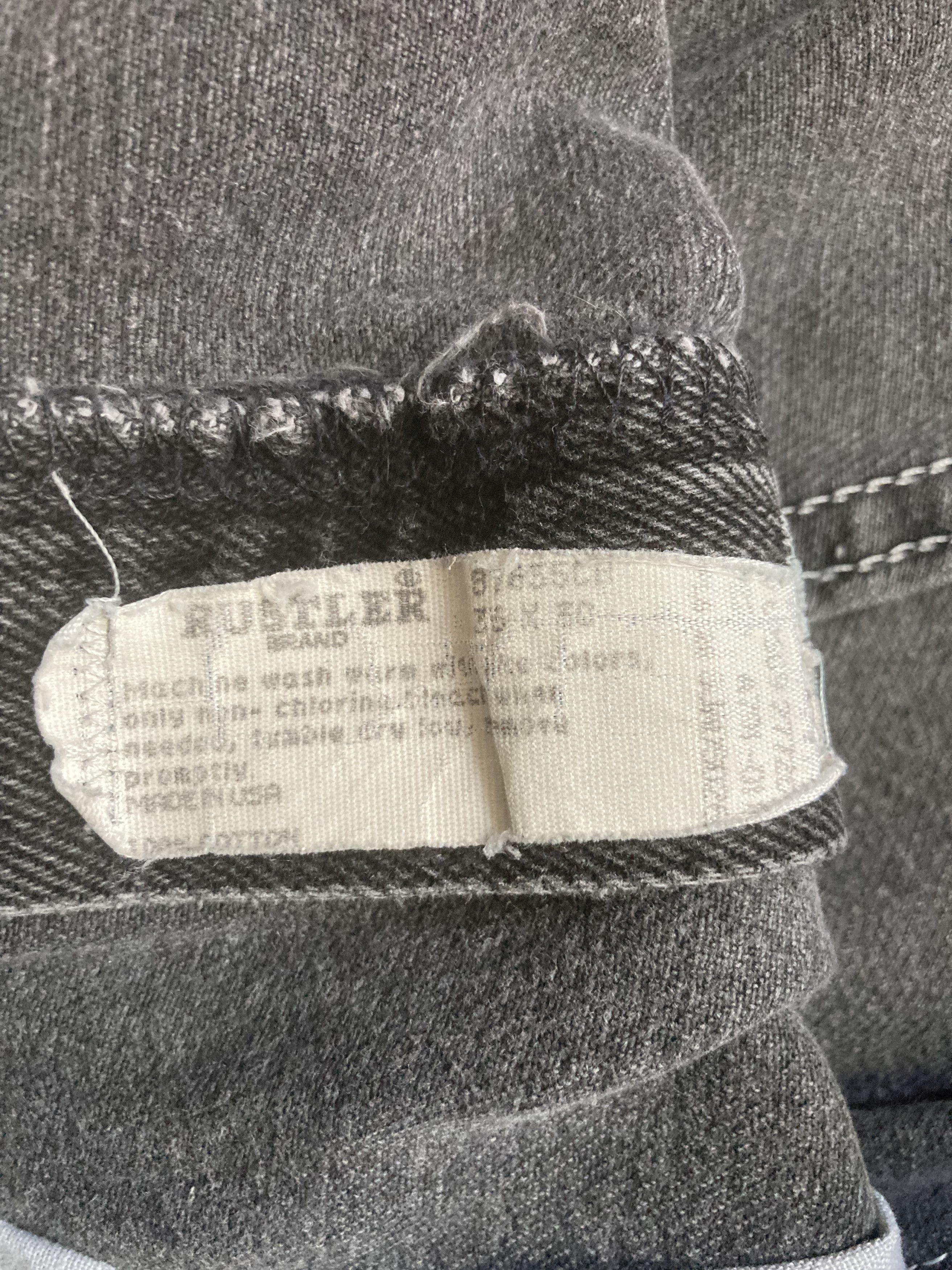 Rustler Vintage Rustler Cropped Jeans Grey 35x30 Size US 35 - 3 Thumbnail