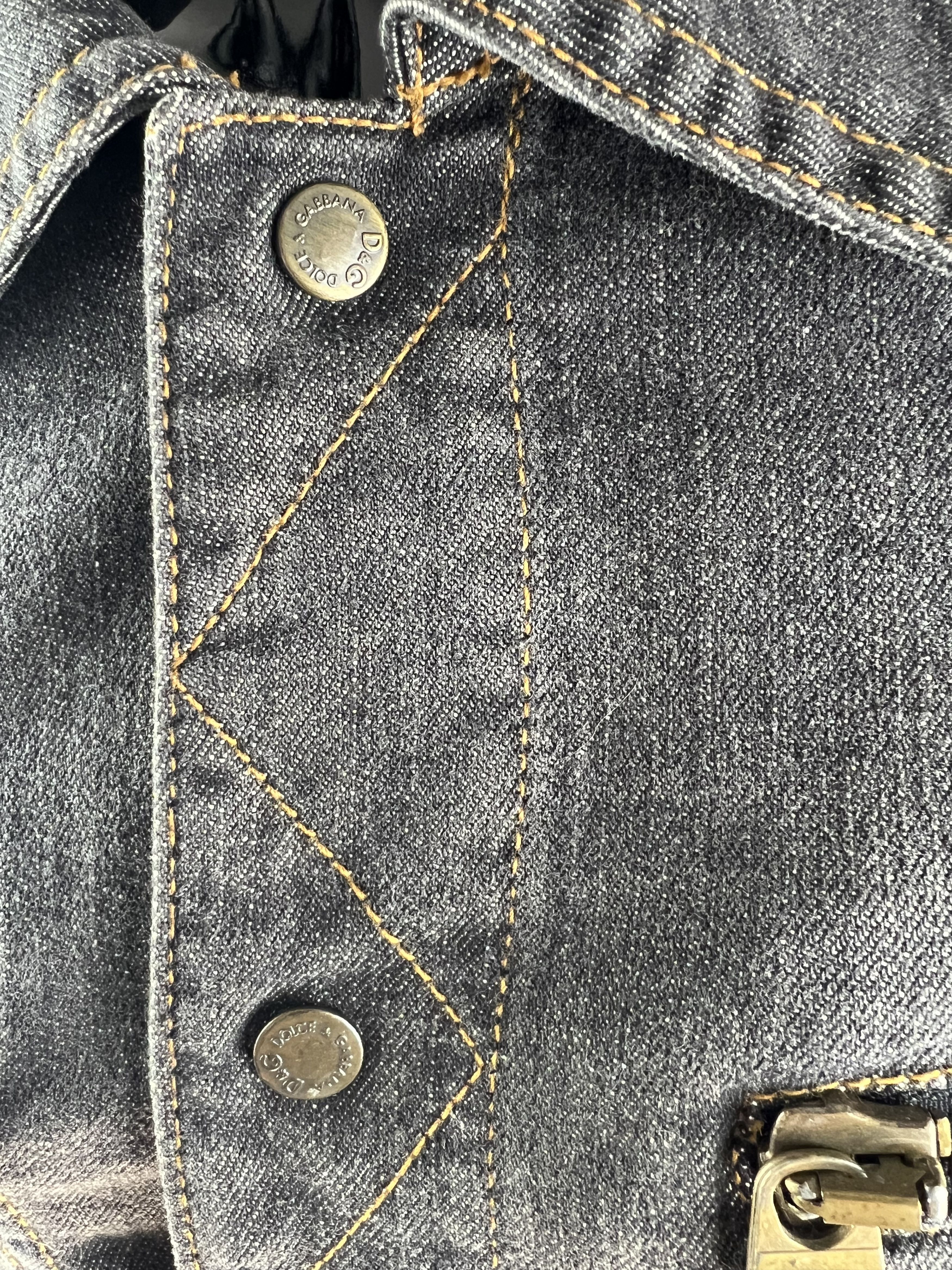 Dolce & Gabbana Rare Vintage Dolce & Gabbana Women's Denim Jacket Size XS / US 0-2 / IT 36-38 - 8 Thumbnail