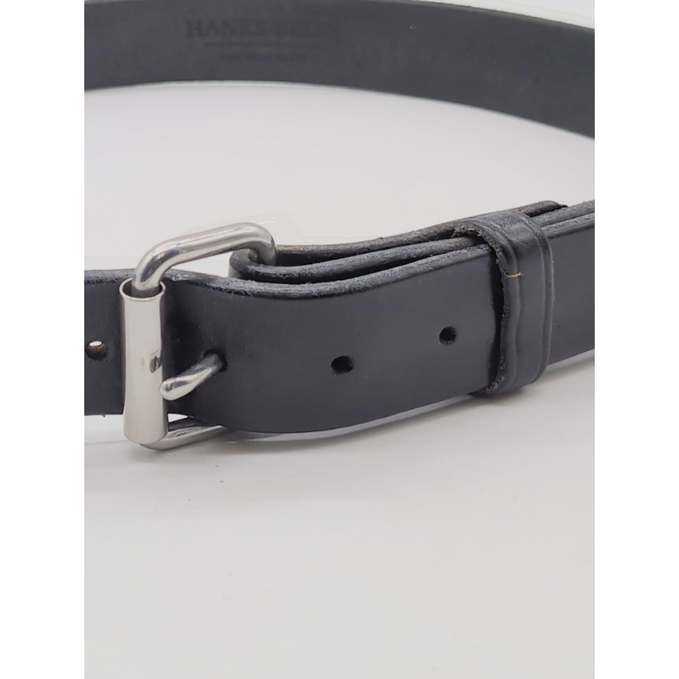 Other Hank's Belts 100 Year Sz 40 Classic Black Leather Men's Bel Size 40 - 7 Thumbnail
