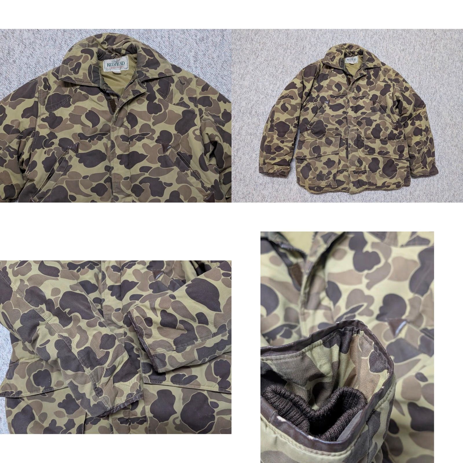 Vintage VINTAGE goose down CAMOUFLAGE PARKA jacket M MEN Brown Down insulation Cotton blend Zip 42-44 Frogskin Goose Down Parka Size US M / EU 48-50 / 2 - 8 Thumbnail