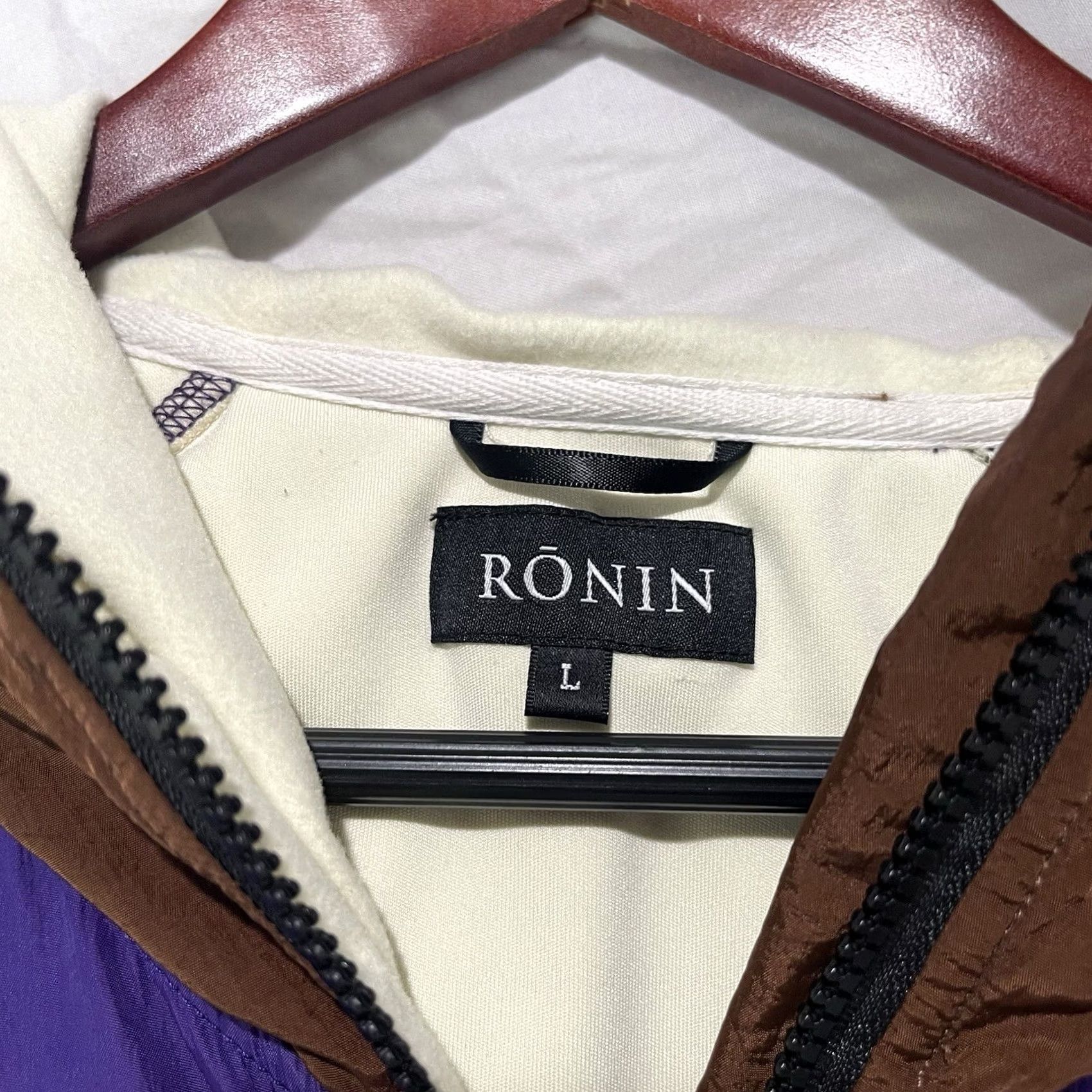 Vintage Ronin Division Jacket Mens L Beige Purple Hooded Zip Up Pockets Long Sleeve Size US L / EU 52-54 / 3 - 4 Thumbnail