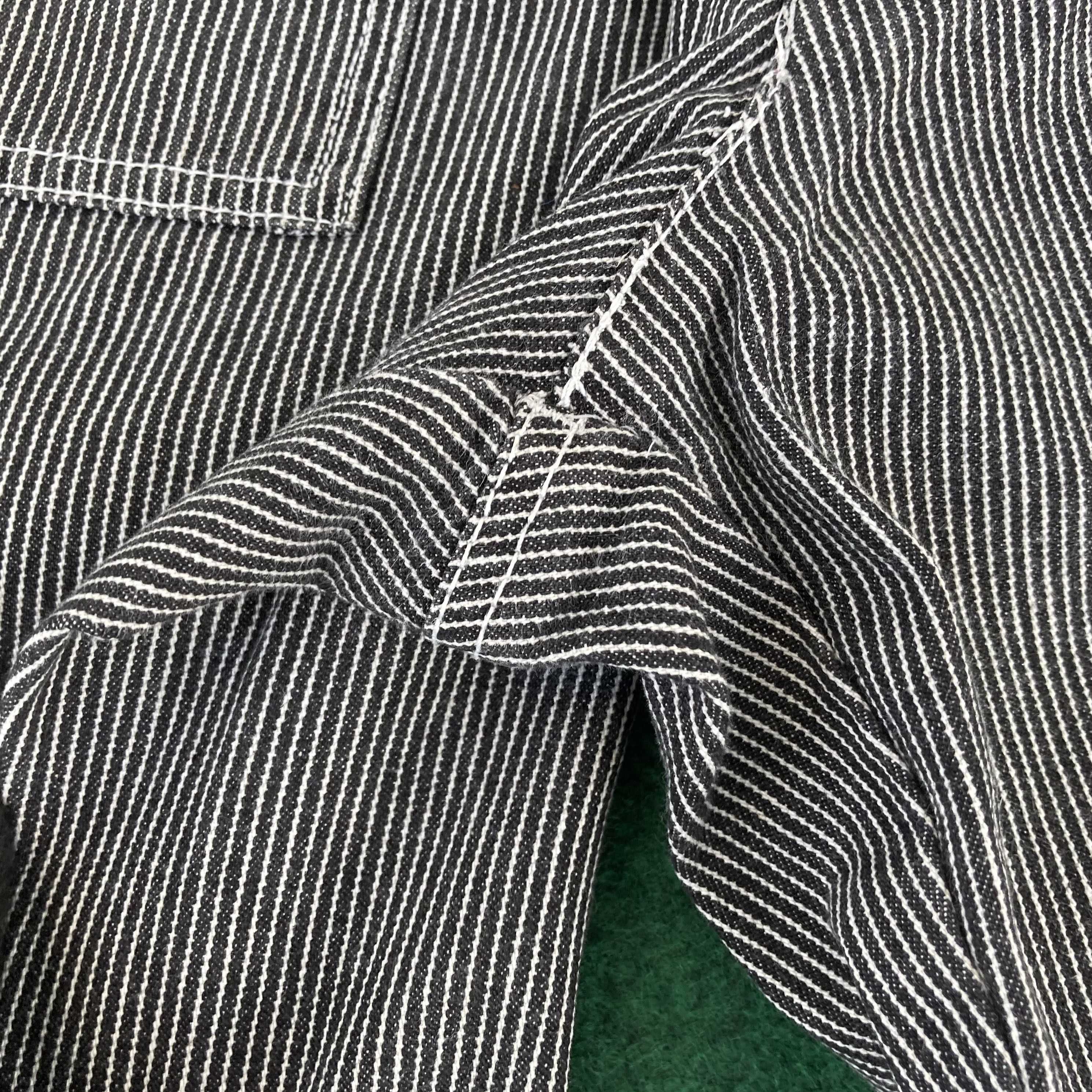 Japanese Brand Vtg Dogman Jeans Hickory Stripe Workwear Style Jeans Size US 30 / EU 46 - 6 Thumbnail