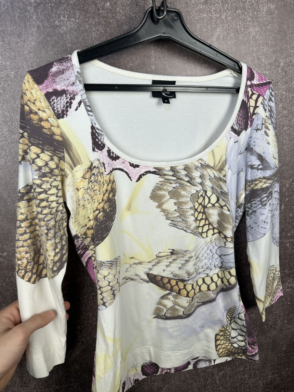 Just Cavalli Just Cavalli Long Sleeve Luxury Designer Shirt Tee Size M / US 6-8 / IT 42-44 - 3 Thumbnail