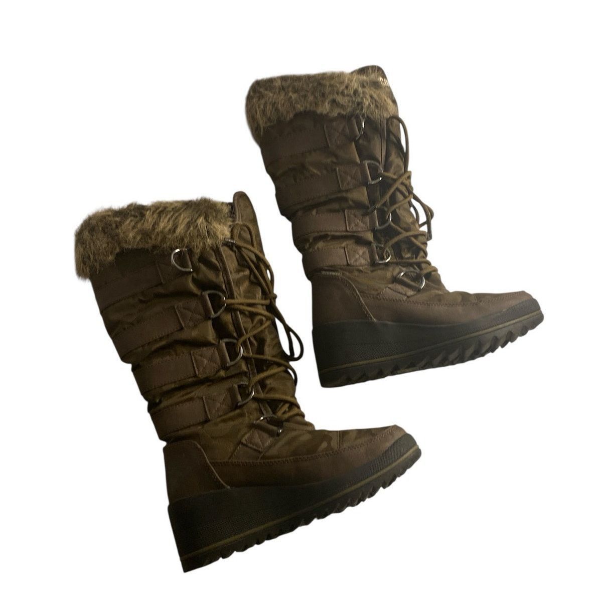 Cougar Cougar Lancaster Brown Faux Fur Winter Snow Boots 7M Size US 7 / IT 37 - 3 Thumbnail